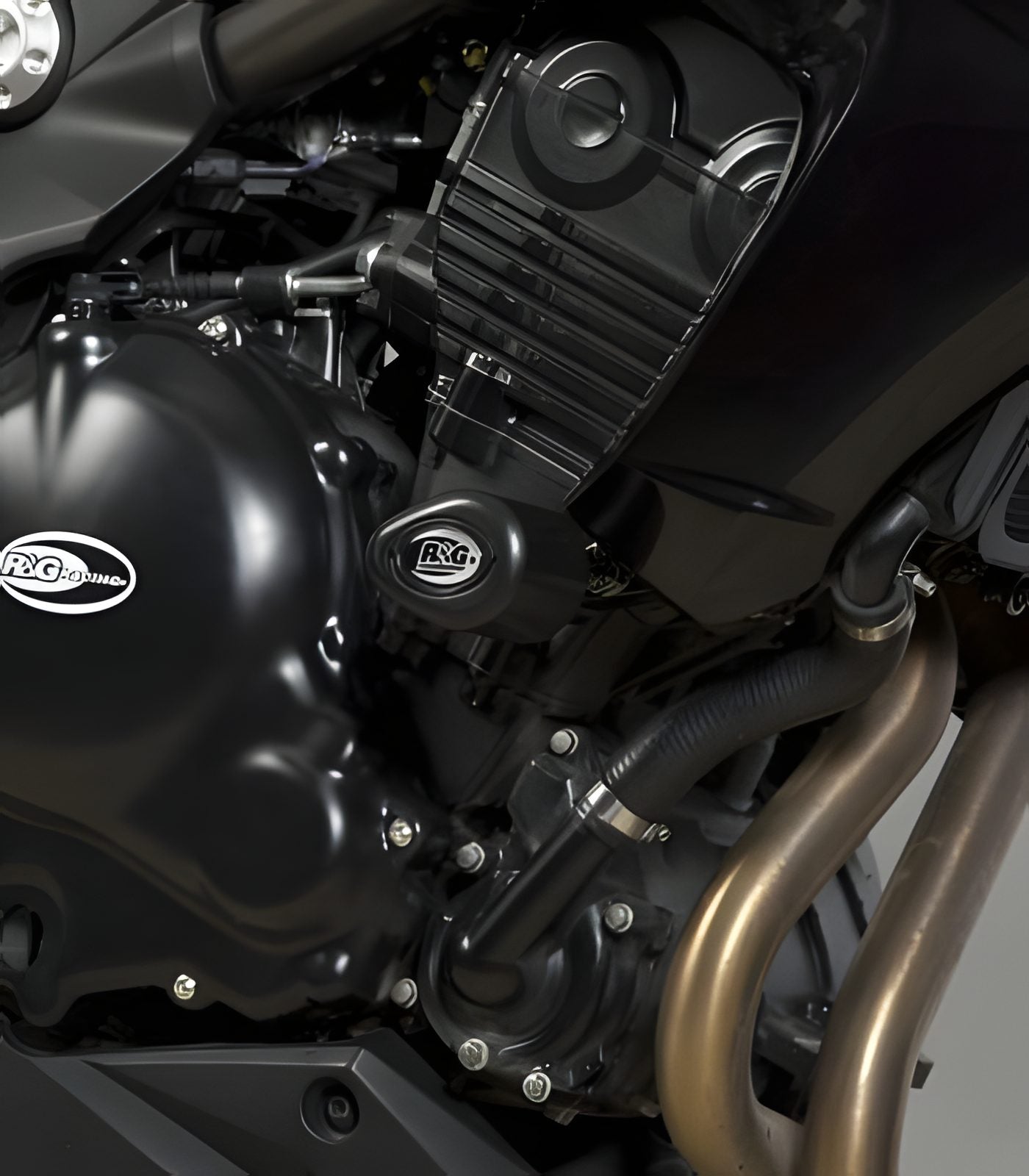 R&G PROTEZIONE TAMPONI AERO PER KAWASAKI ER6-N NAKED 2012 > 2016 NO MOD CP0313BL