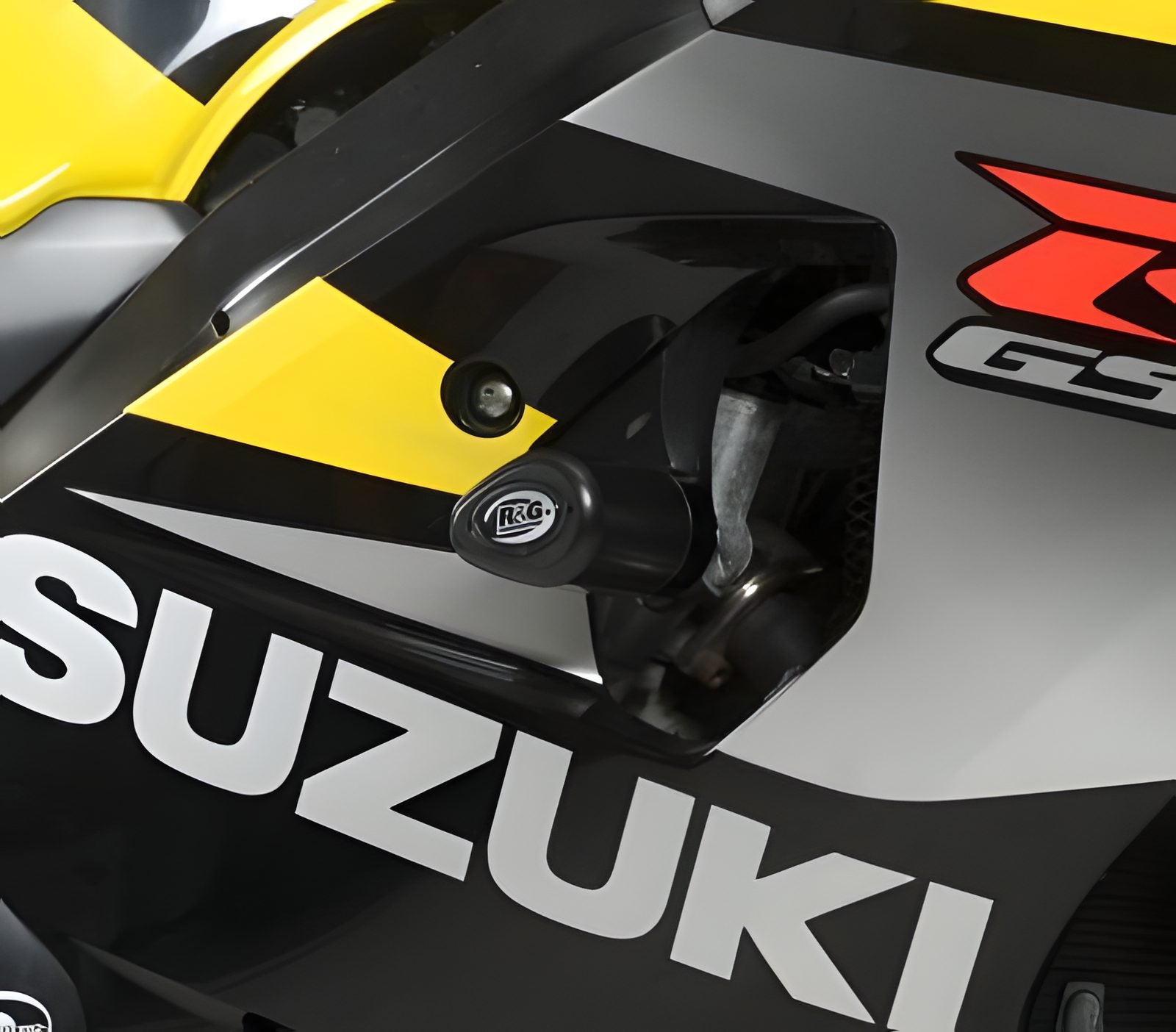 R&G PROTEZIONE TAMPONI AERO STYLE PER SUZUKI GSXR 600 2004 2005 NO MOD CP0320BL