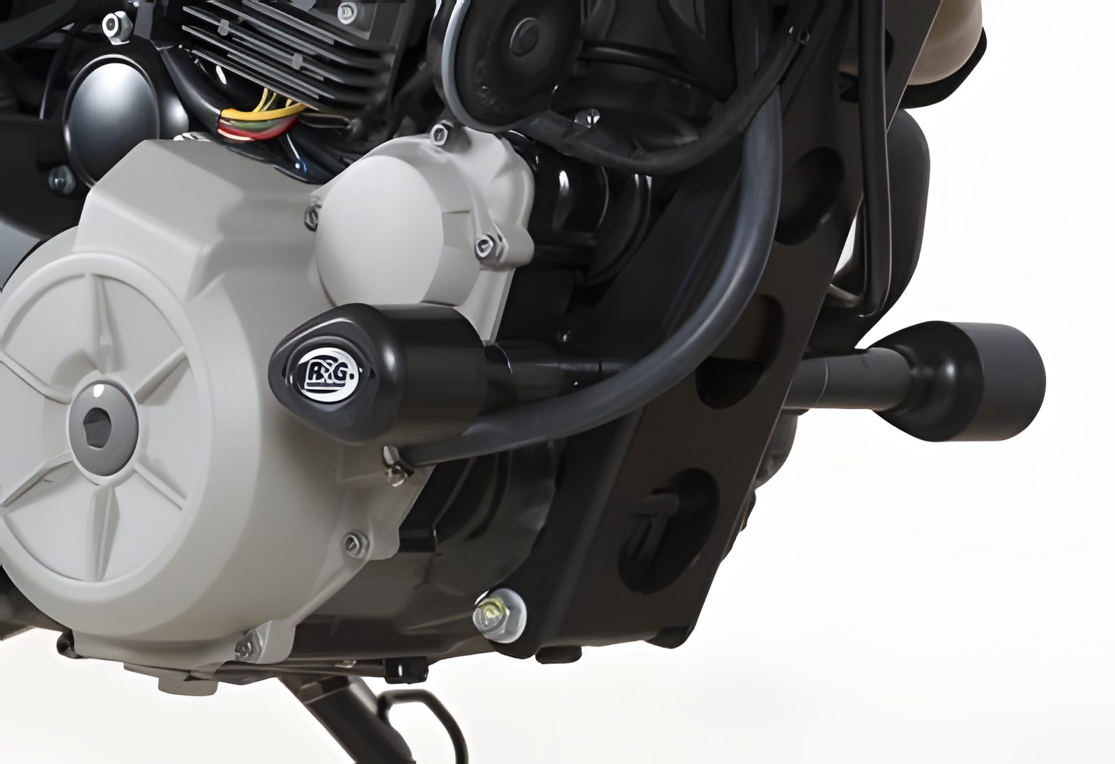 R&G PROTEZIONE TAMPONI AERO PER HUSQVARNA TR650 STRADA 2012 2013 CP0324BL