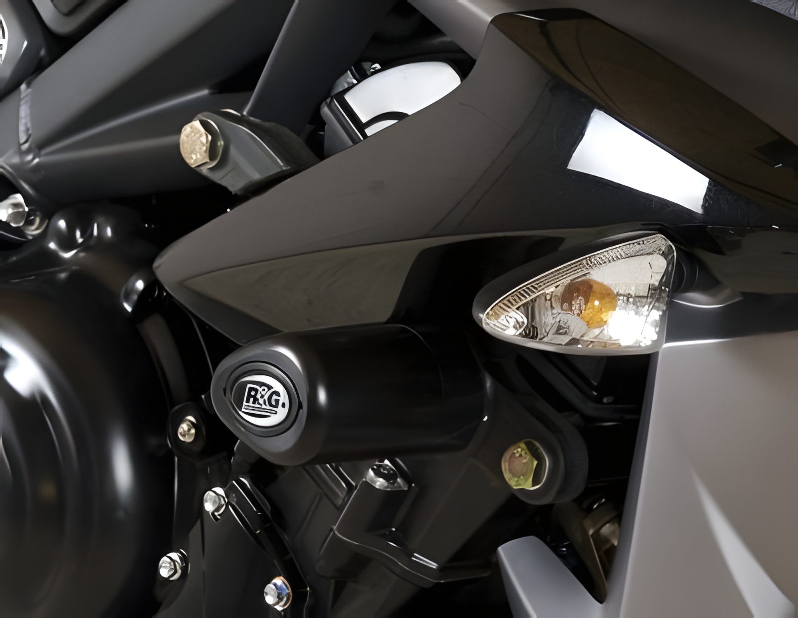 R&G PROTEZIONE TAMPONI AERO PER TRIUMPH STREET TRIPLE 675 RX 2015 2016 CP0330BL