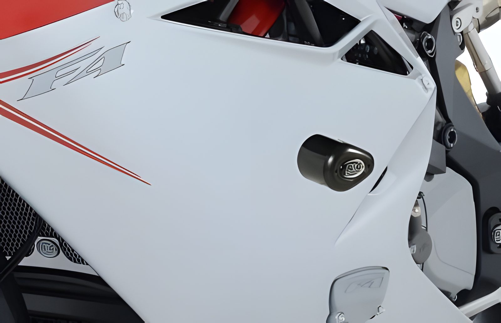 R&G PROTEZIONE TAMPONI AERO PER MV AGUSTA F4 2012 > 2018 28MM FORI CP0371BL