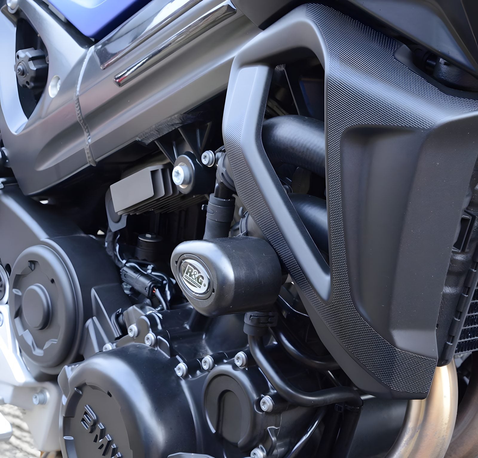 R&G PROTEZIONE TAMPONI AERO STYLE PER BMW F 800 R 2015 > 2018 NO MOD CP0396BL