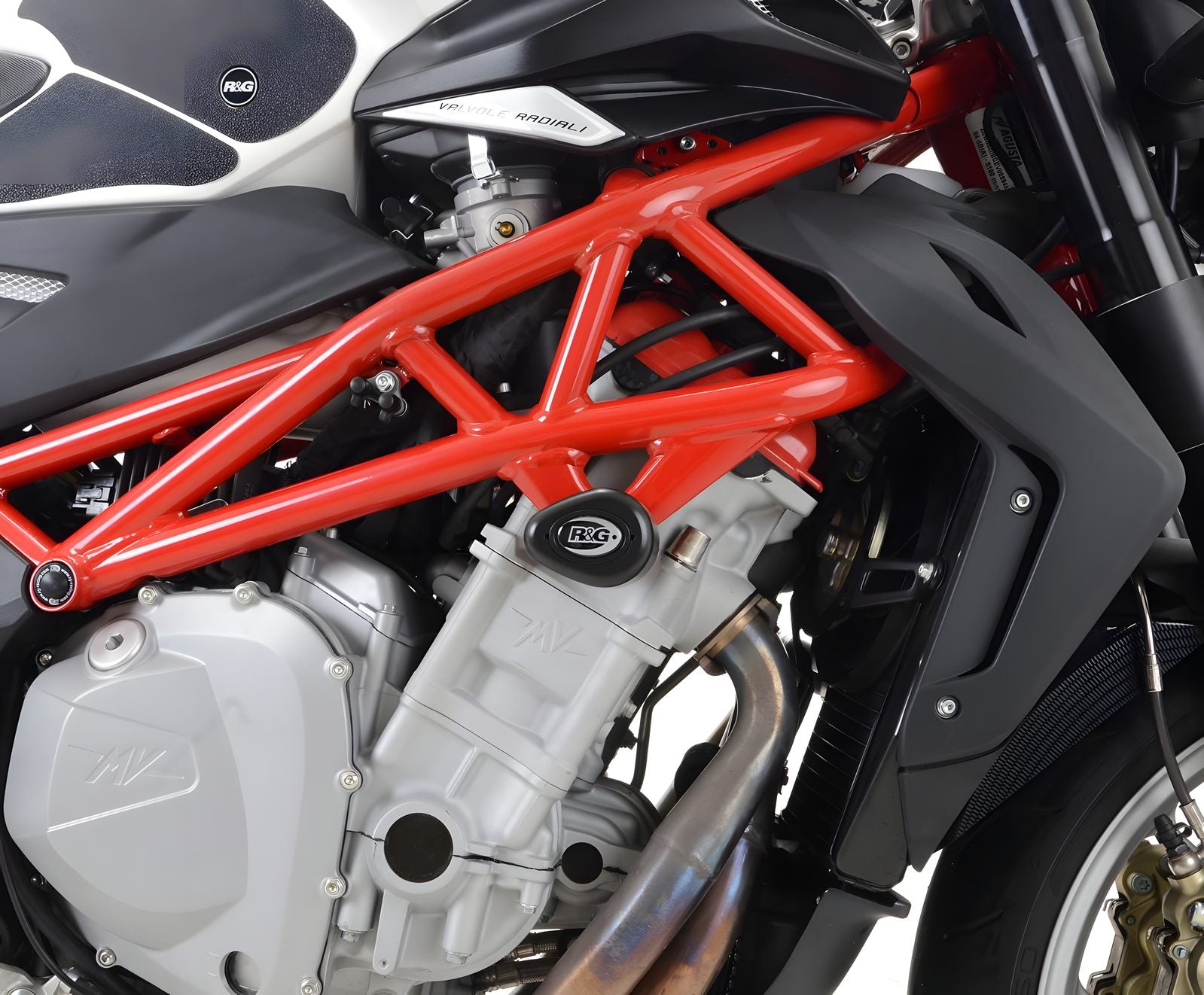 PROTEZIONI TELAIO R&G PER MV AGUSTA BRUTALE 1090 2013 NO FORI CARENA CP0403BL