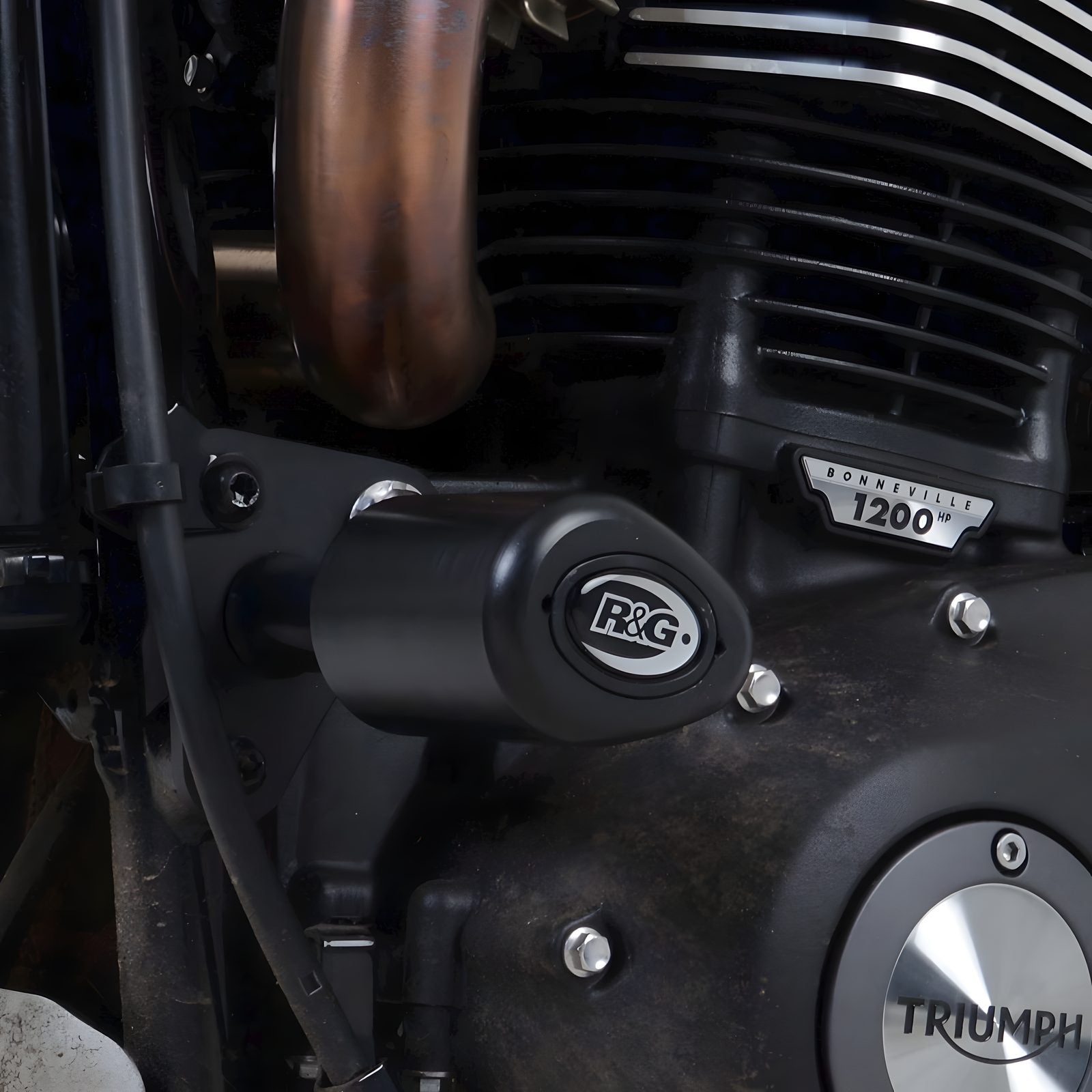 R&G PROTEZIONE TAMPONI ANTICADUTA AERO PER TRIUMPH SCRAMBLER 1200 XC 2019 > 2023