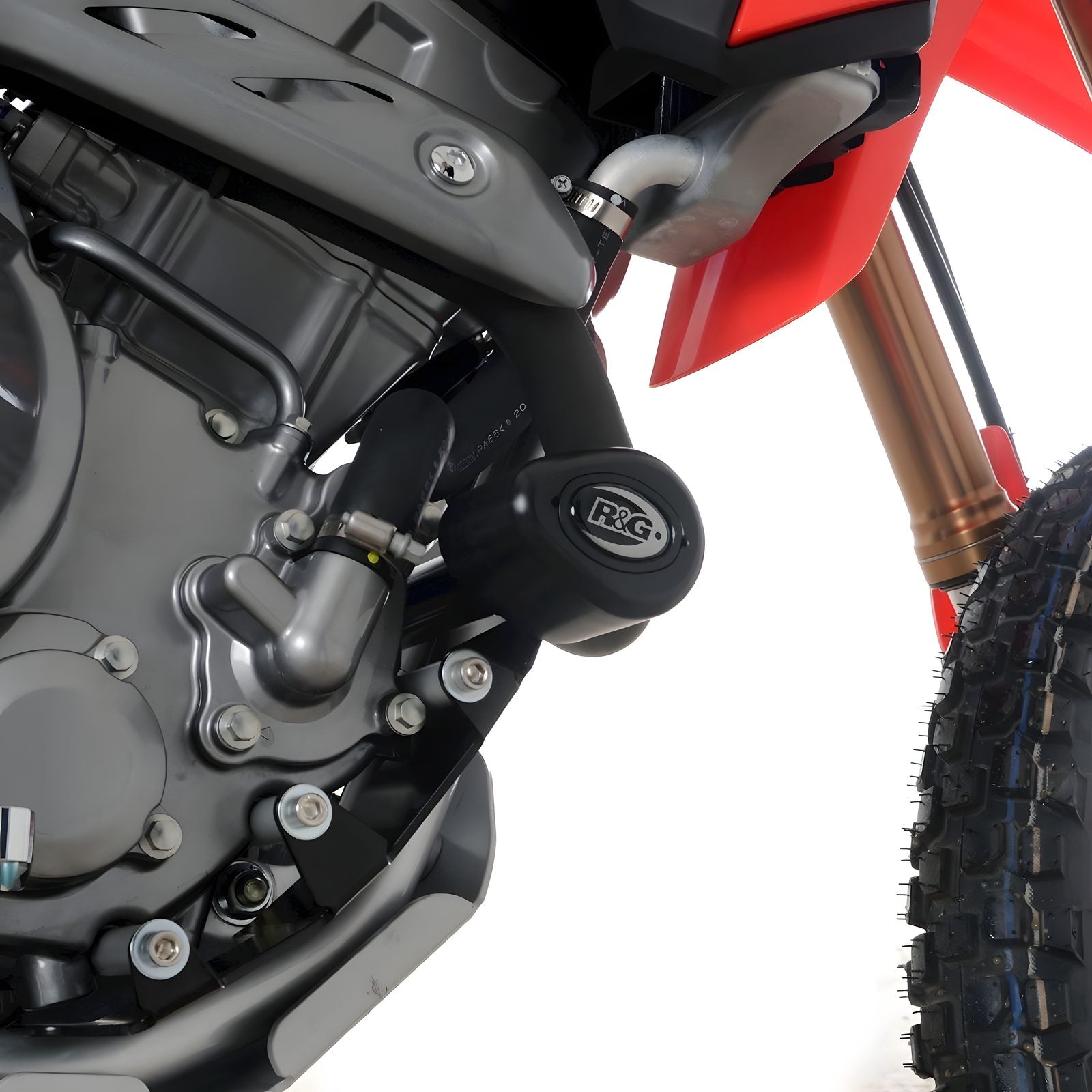 TAMPONI R&G PER HONDA CRF 300L / RALLY 2021 > 2024 NO FORI CARENA NERO CP0512BL