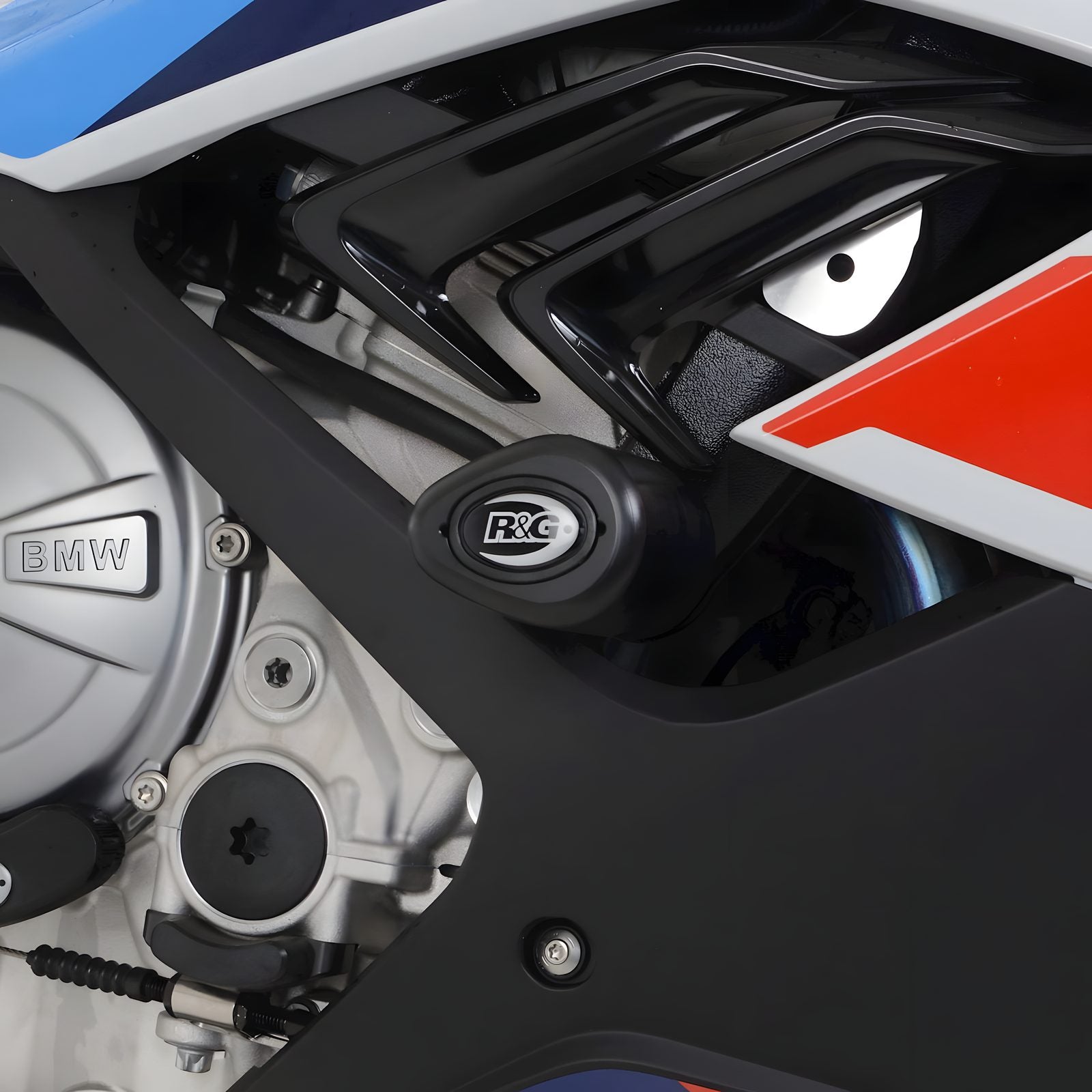 TAMPONI R&G PER BMW M 1000RR 2021 2022 KIT ASIMMETRICO RACE NO FORI CP0529BL