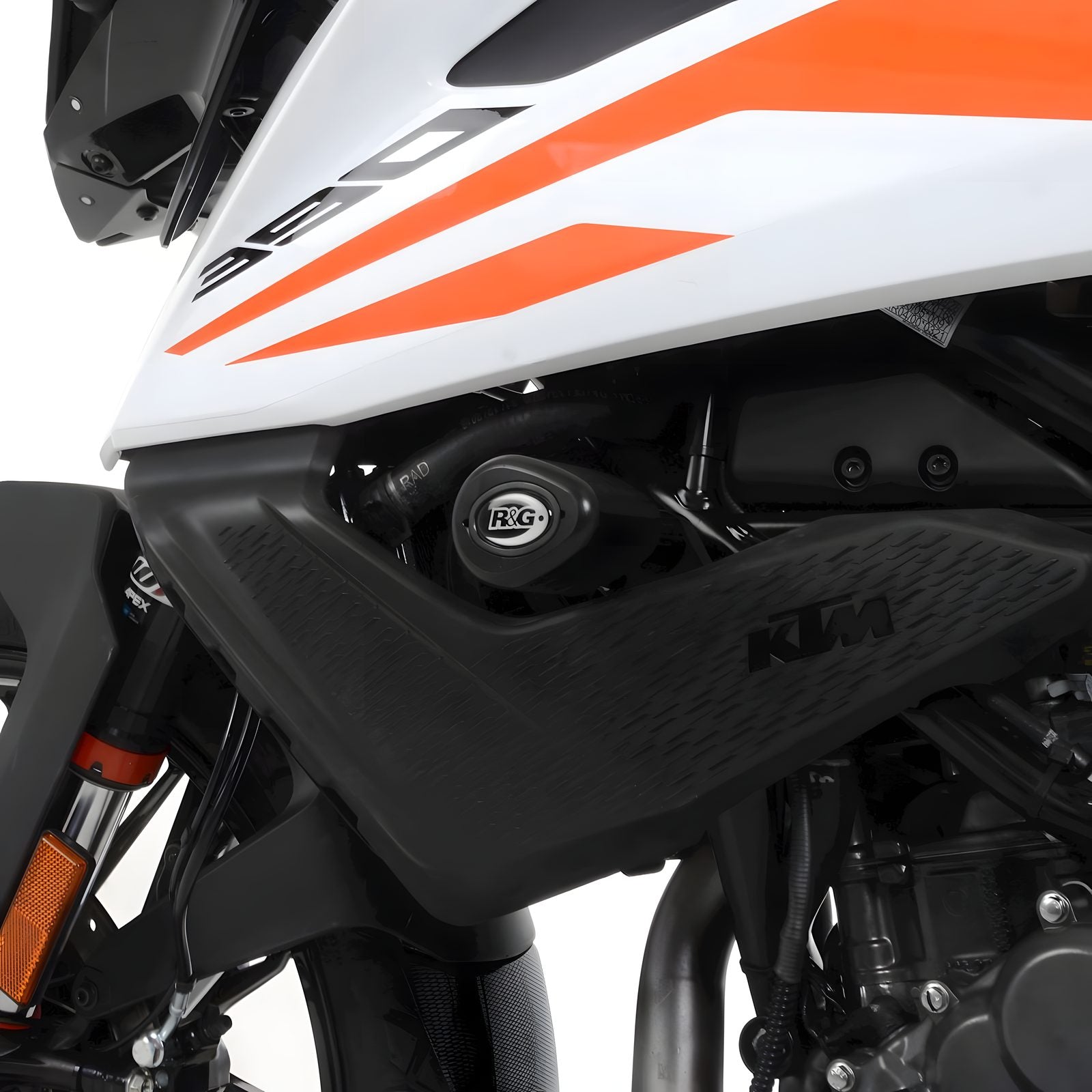 TAMPONI TELAIO R&G PER KTM 390 ADVENTURE 2020 > 2024 NO FORI CARENA CP0534BL