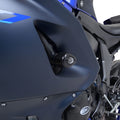 PROTEZIONI TELAIO TAMPONI R&G PER YAMAHA R7 2022 RACE NO FORI CARENA NERO CP0540