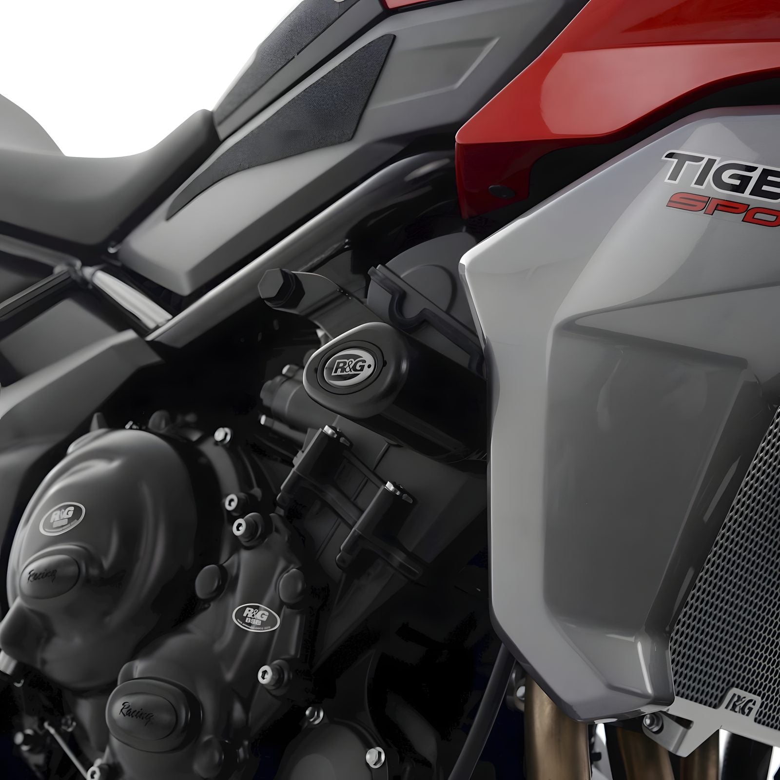 TAMPONI R&G PER TRIUMPH TIGER 660 SPORT 2022 > 2024 NO FORI CARENA NERO CP0543BL