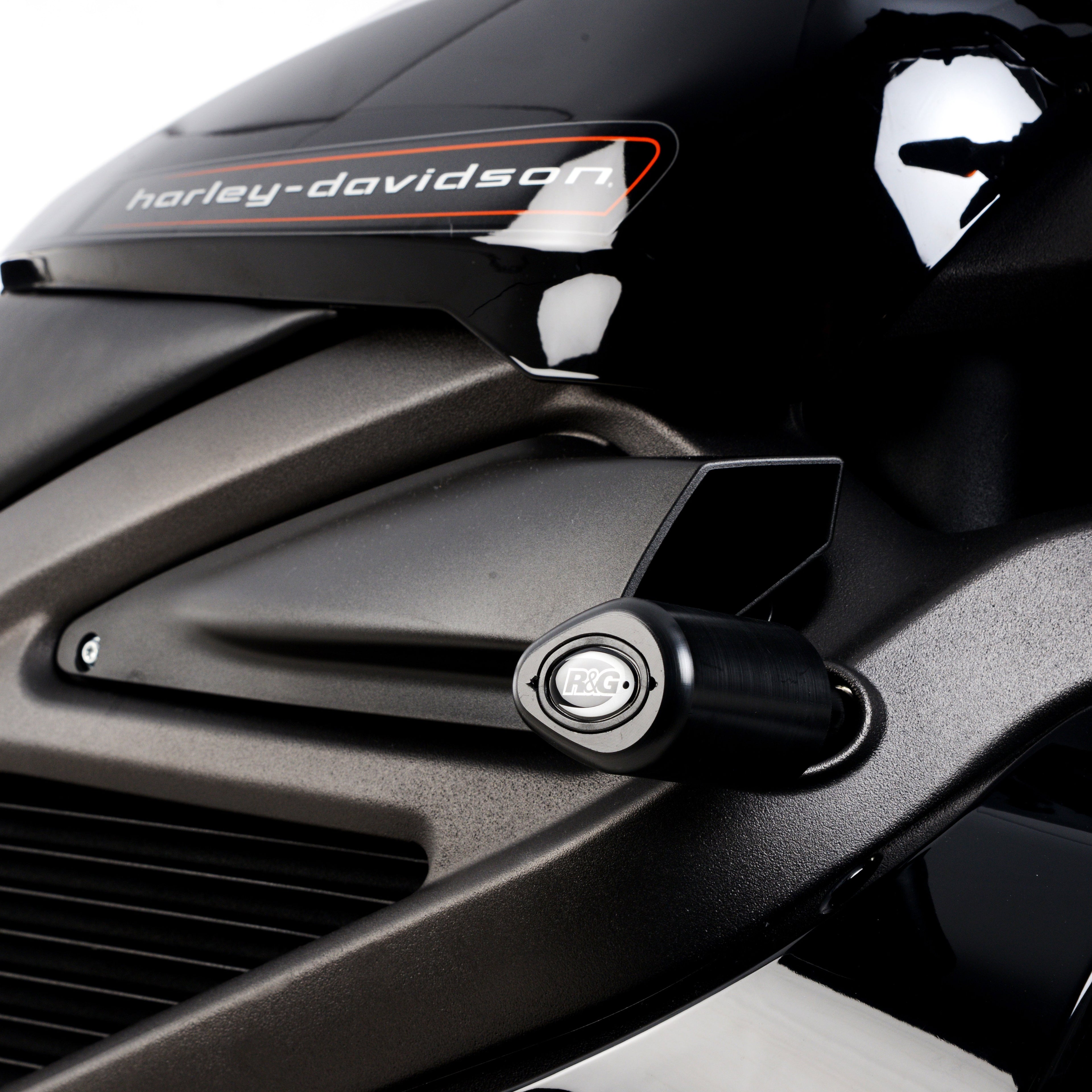 TAMPONI R&G PER HARLEY DAVIDSON LIVEWIRE 2019 > 2023 NO FORI CARENA NERO CP0555