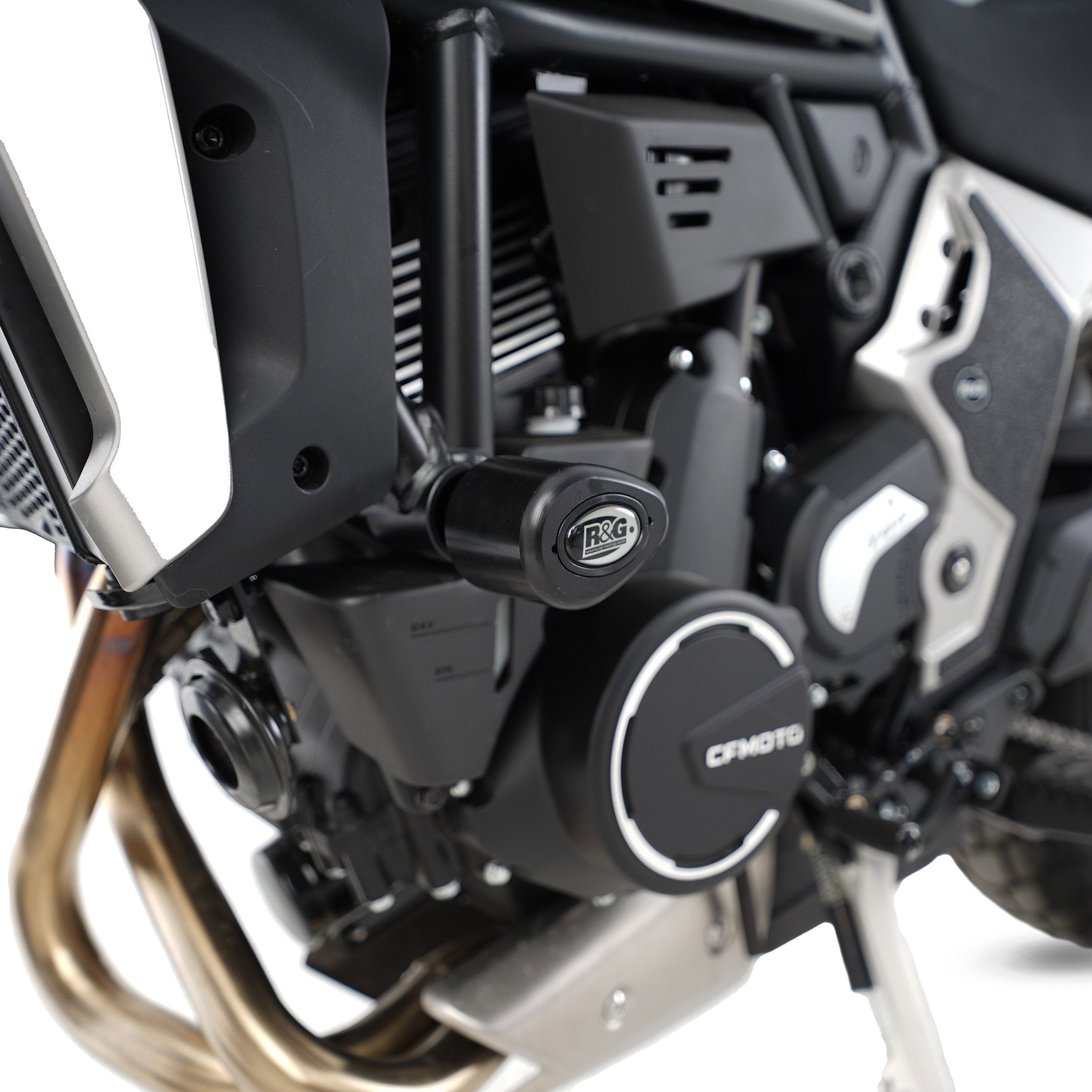 TAMPONI R&G PER CFMOTO 700 CL-X ADVENTURE 2023 2024 NO FORI CARENA NERO CP0560BL