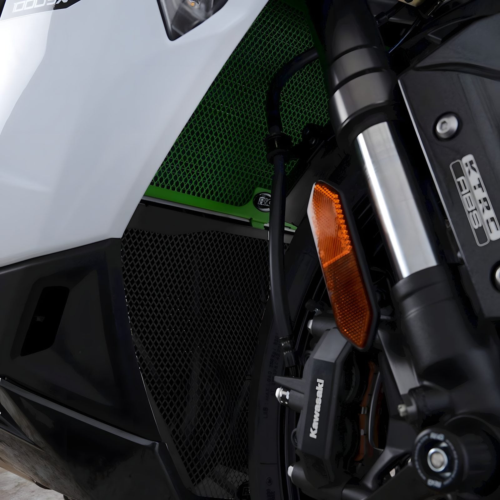 PROTEZIONE COLLETTORI SCARICO R&G PER KAWASAKI NINJA 1000 SX 2020 > 2024 VERDE