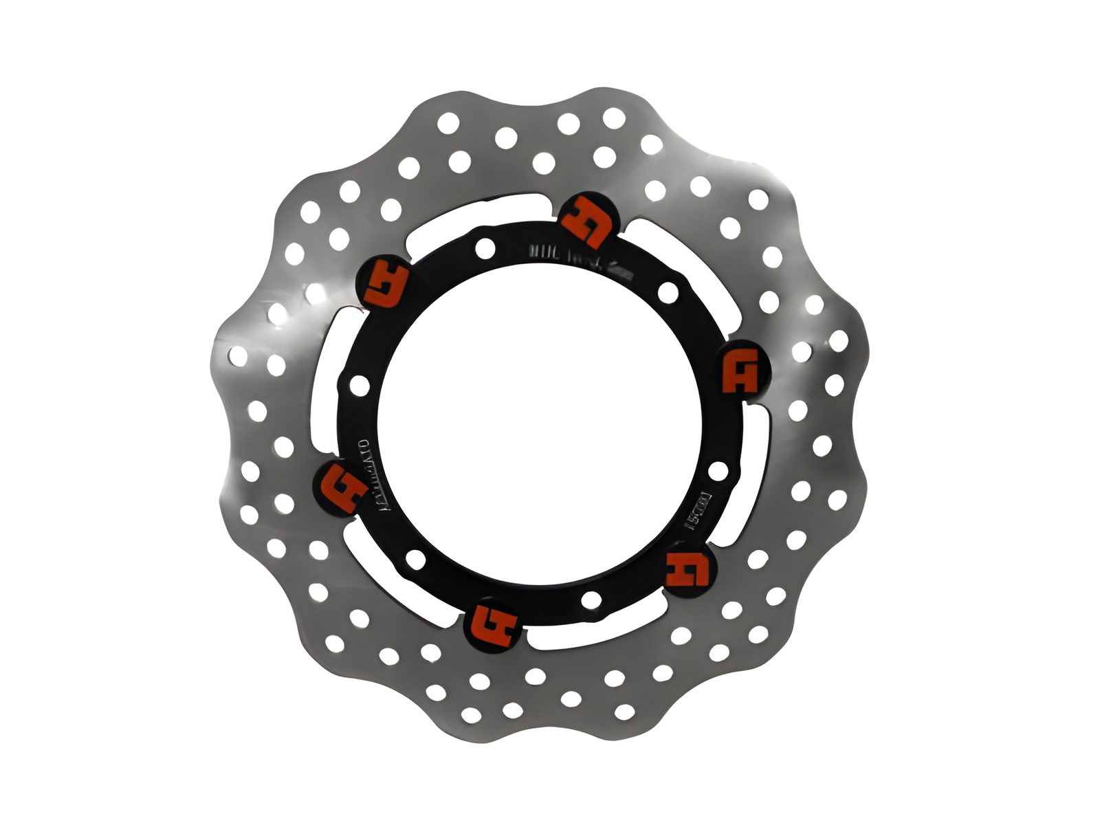DISCO FRENO FLOTTANTE ACCOSSATO COMPATIBILE PER VESPA GTS 300 TOURING ABS 2011 > 2022 POSTERIORE WAVE ATTACCHI NERO SINGOLO DK061N