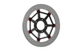 DISCO FRENO FLOTTANTE ACCOSSATO COMPATIBILE PER DUCATI MONSTER 999 S4RS 2006 > 2008 ANTERIORE TONDO ATTACCHI NERO SINGOLO DKS035N