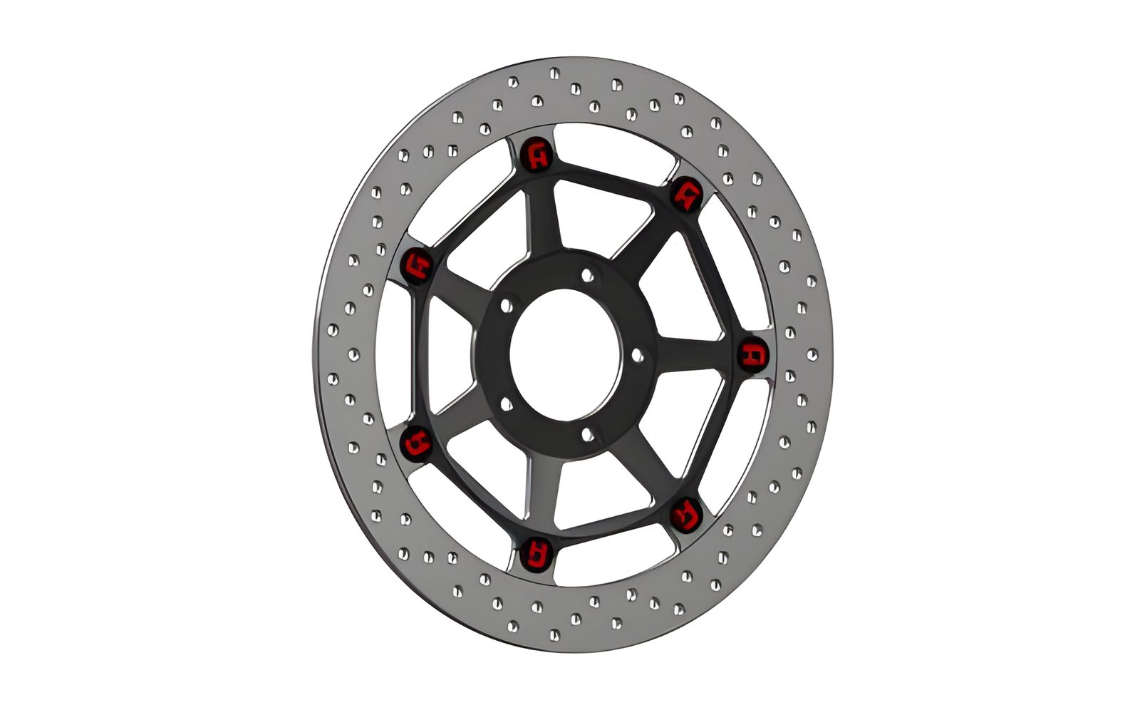 DISCO FRENO FLOTTANTE ACCOSSATO COMPATIBILE PER DUCATI 999 XEROX 2003 > 2007 ANTERIORE TONDO ATTACCHI NERO SINGOLO DKS035N