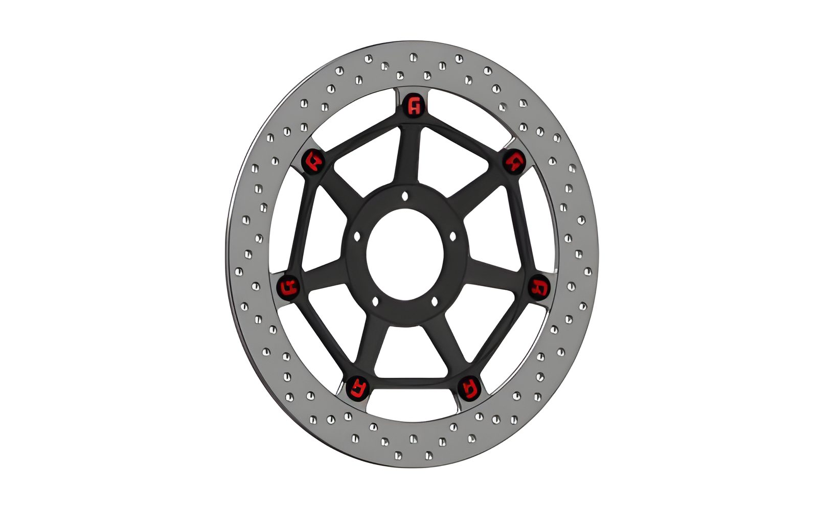 DISCO FRENO FLOTTANTE ACCOSSATO COMPATIBILE PER DUCATI SUPERSPORT 939 S 2017 > 2020 ANTERIORE TONDO ATTACCHI NERO SINGOLO DKS036N