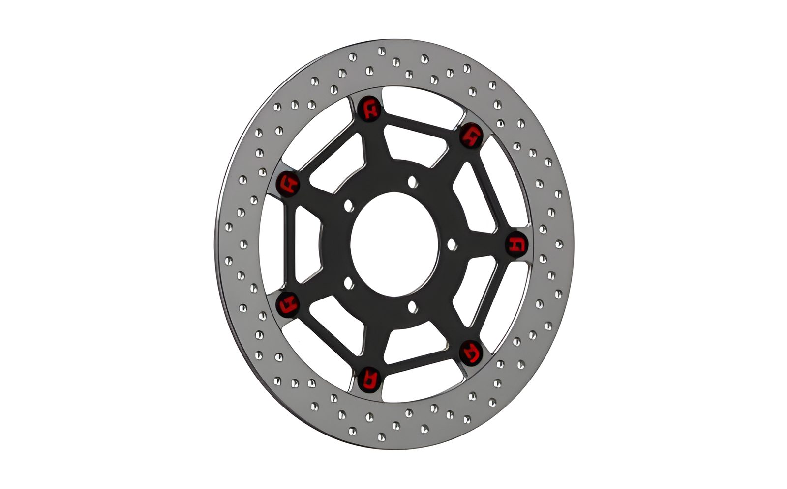 DISCO FRENO FLOTTANTE ACCOSSATO COMPATIBILE PER KAWASAKI Z 1000 2014 > 2020 ANTERIORE TONDO ATTACCHI NERO SINGOLO DKS042N
