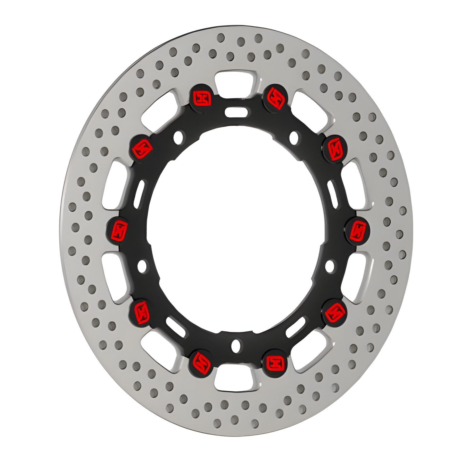 DISCO FRENO FLOTTANTE ACCOSSATO COMPATIBILE PER KAWASAKI ZX4R 400 2024 > 2024 ANTERIORE ATTACCHI NERO SINGOLO DKS080N