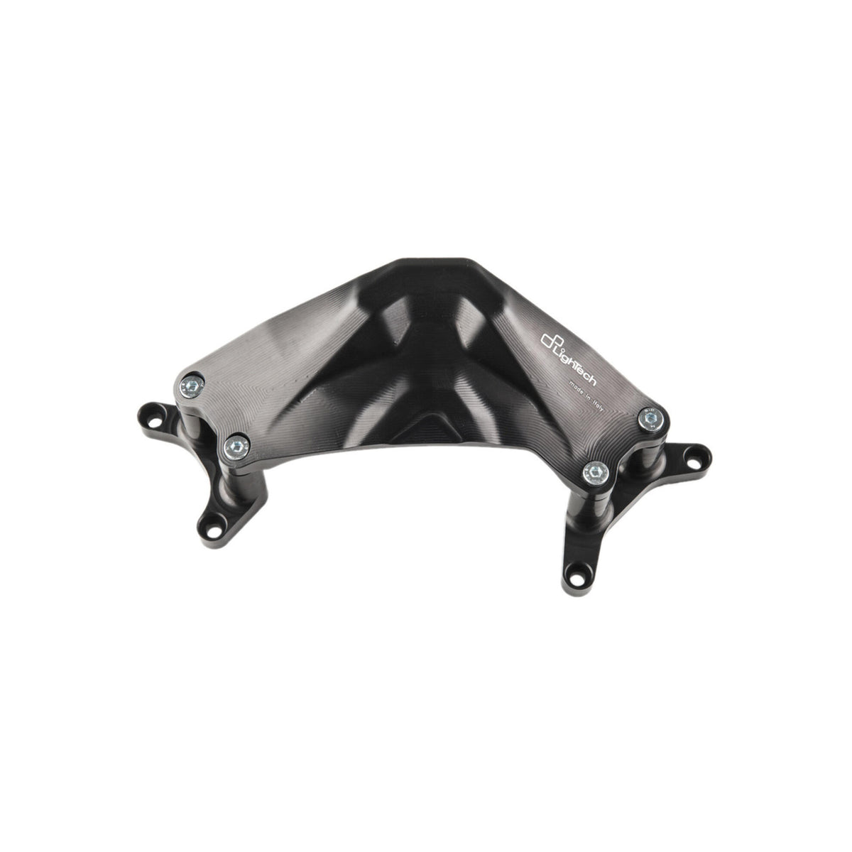PROTEZIONE CARTER MOTORE IN ALLUMINIO FRIZIONE LATO DESTRO LIGHTECH COMPATIBILE PER APRILIA TUONO V4 2011 > 2020 NERO ECPAP002NER