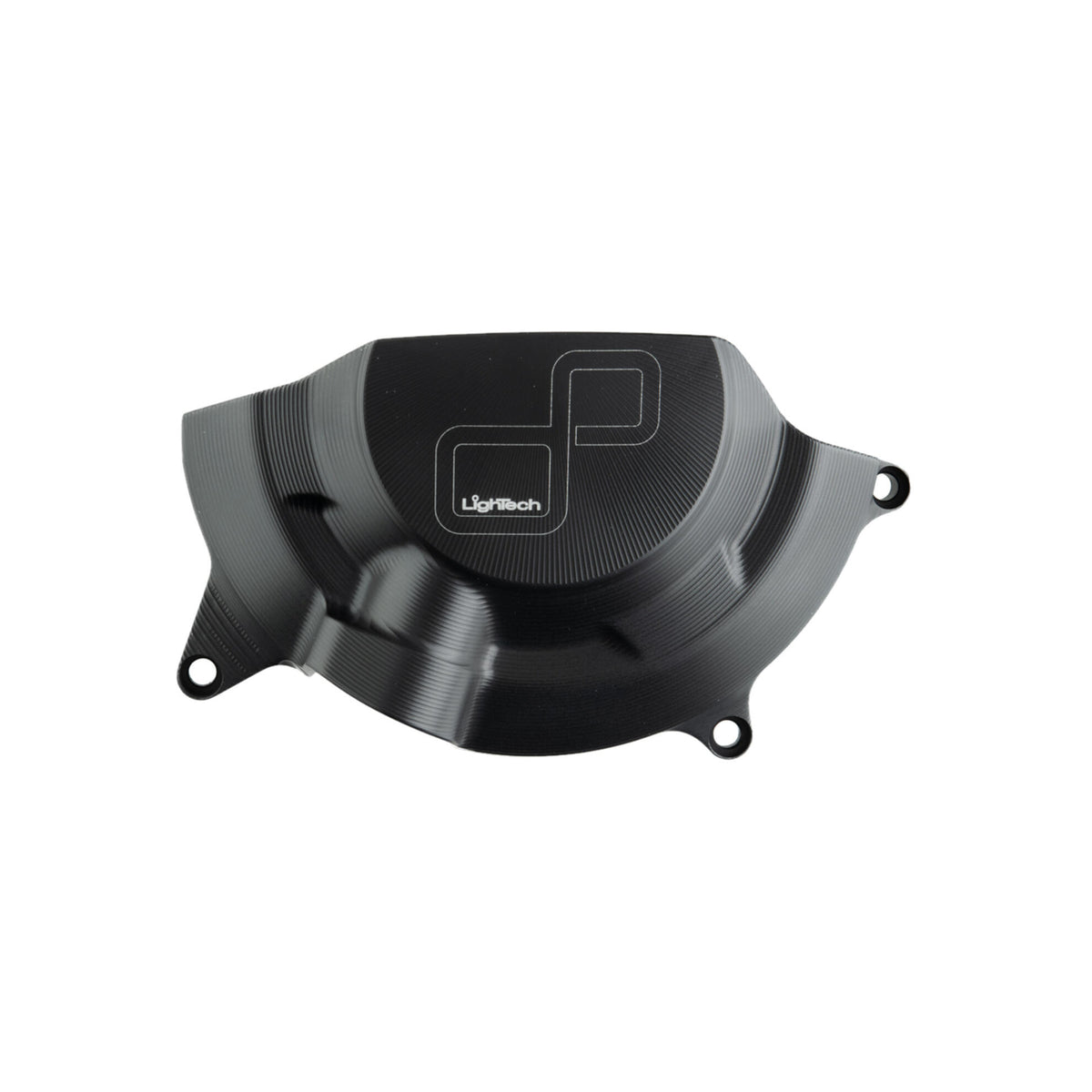 PROTEZIONE CARTER MOTORE IN ALLUMINIO FRIZIONE LATO DESTRO LIGHTECH COMPATIBILE PER TRIUMPH STREET TRIPLE 765 R 2017 > 2024 NERO ECPTR003NER