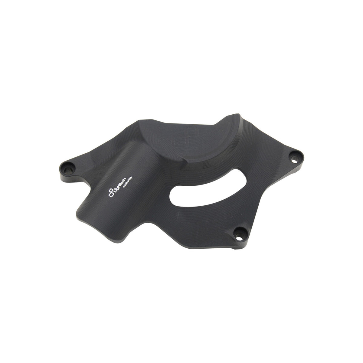 PROTEZIONE CARTER MOTORE IN ALLUMINIO FRIZIONE LATO DESTRO LIGHTECH COMPATIBILE PER YAMAHA R6 2006 > 2023 NERO ECPYA009NER