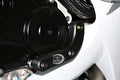 R&G PROTEZIONE CARTER MOTORE PER SUZUKI GSX R 600 2006 > 2010 SINGOLO NERO 0027