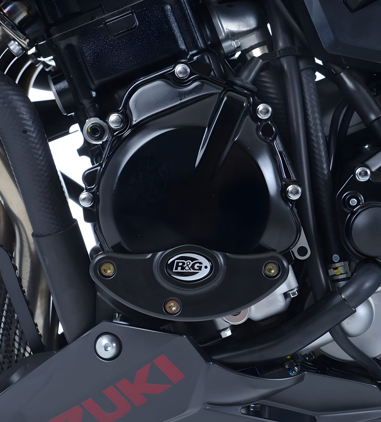 PROTEZIONE CARTER MOTORE R&G PER SUZUKI GSR 600 2006 > 2012 NERO ECS0043BK