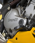 PROTEZIONE CARTER MOTORE R&G PER BENELLI CAFE RACER 1130 2004 > 2016 NERO 0073BK