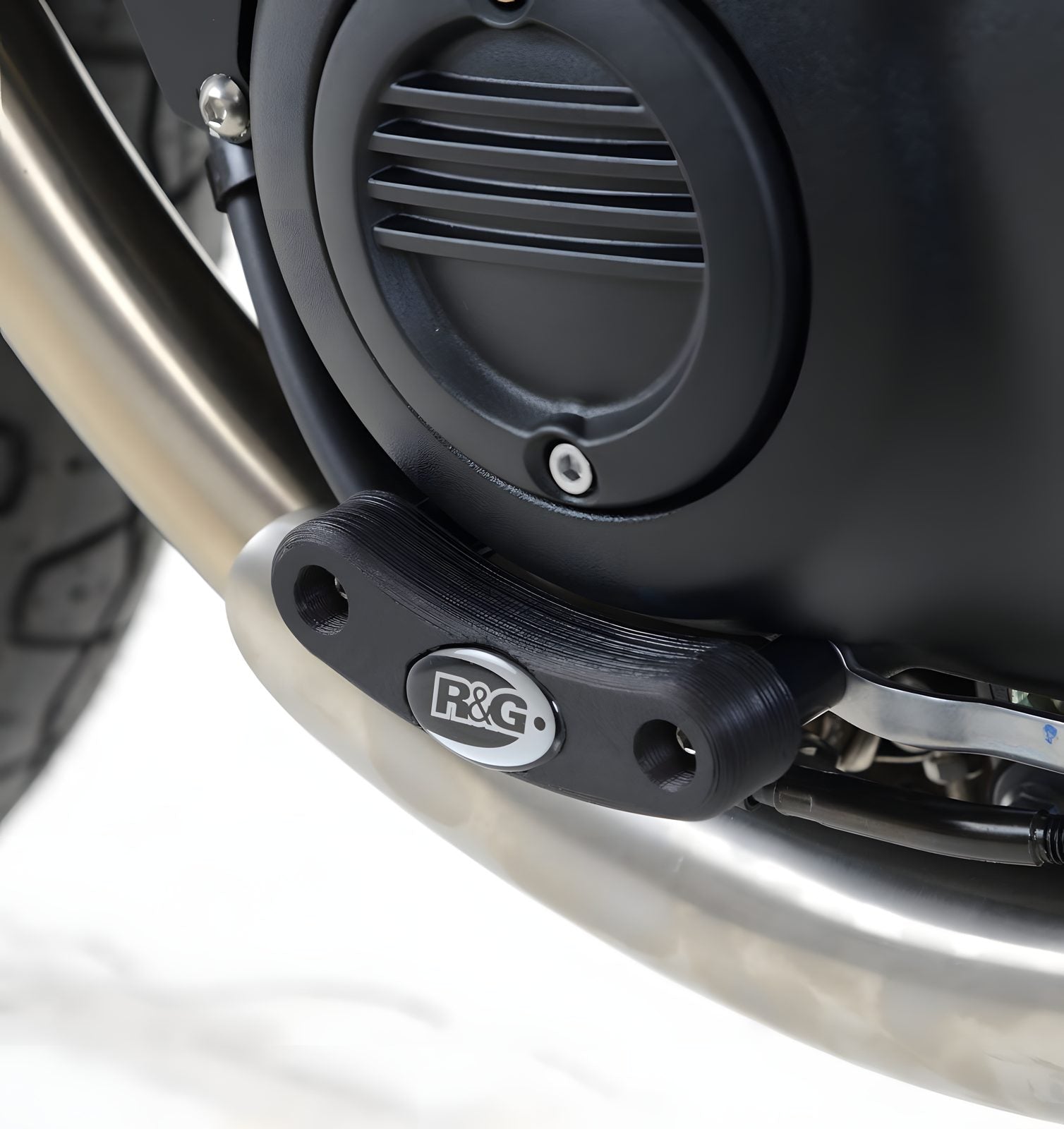 PROTEZIONE CARTER MOTORE R&G PER TRIUMPH BONNEVILLE 2016 > 2018 NERO ECS0108BK