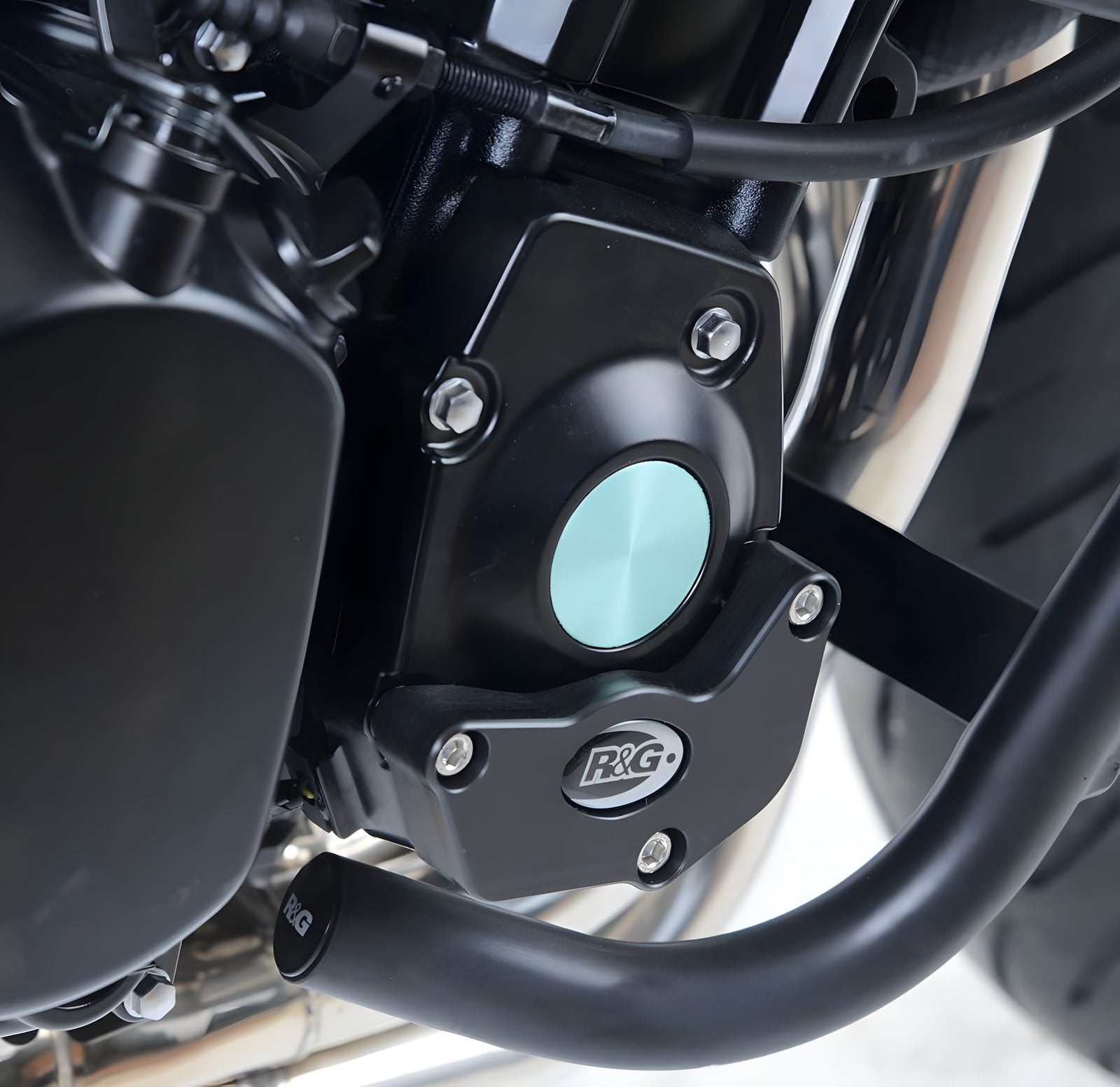 PROTEZIONE CARTER MOTORE R&G PER KAWASAKI Z 900 2017 > 2023 NERO ECS0115BK