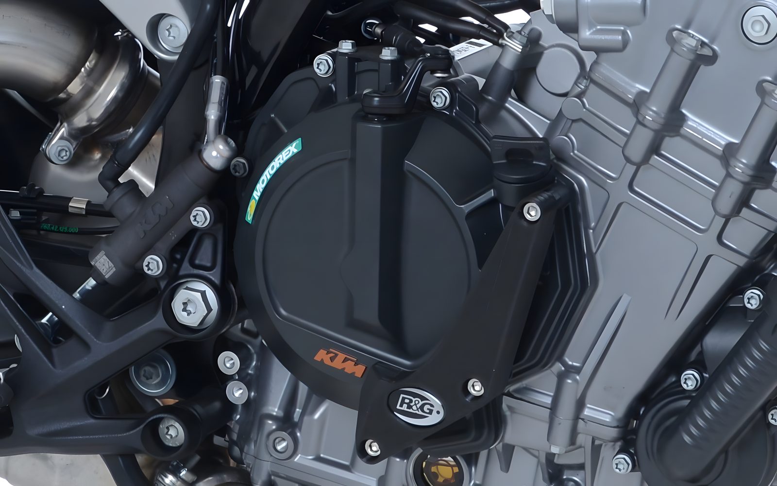 PROTEZIONE CARTER MOTORE R&G PER KTM 790 DUKE 2018 > 2022 NERO ECS0129BK