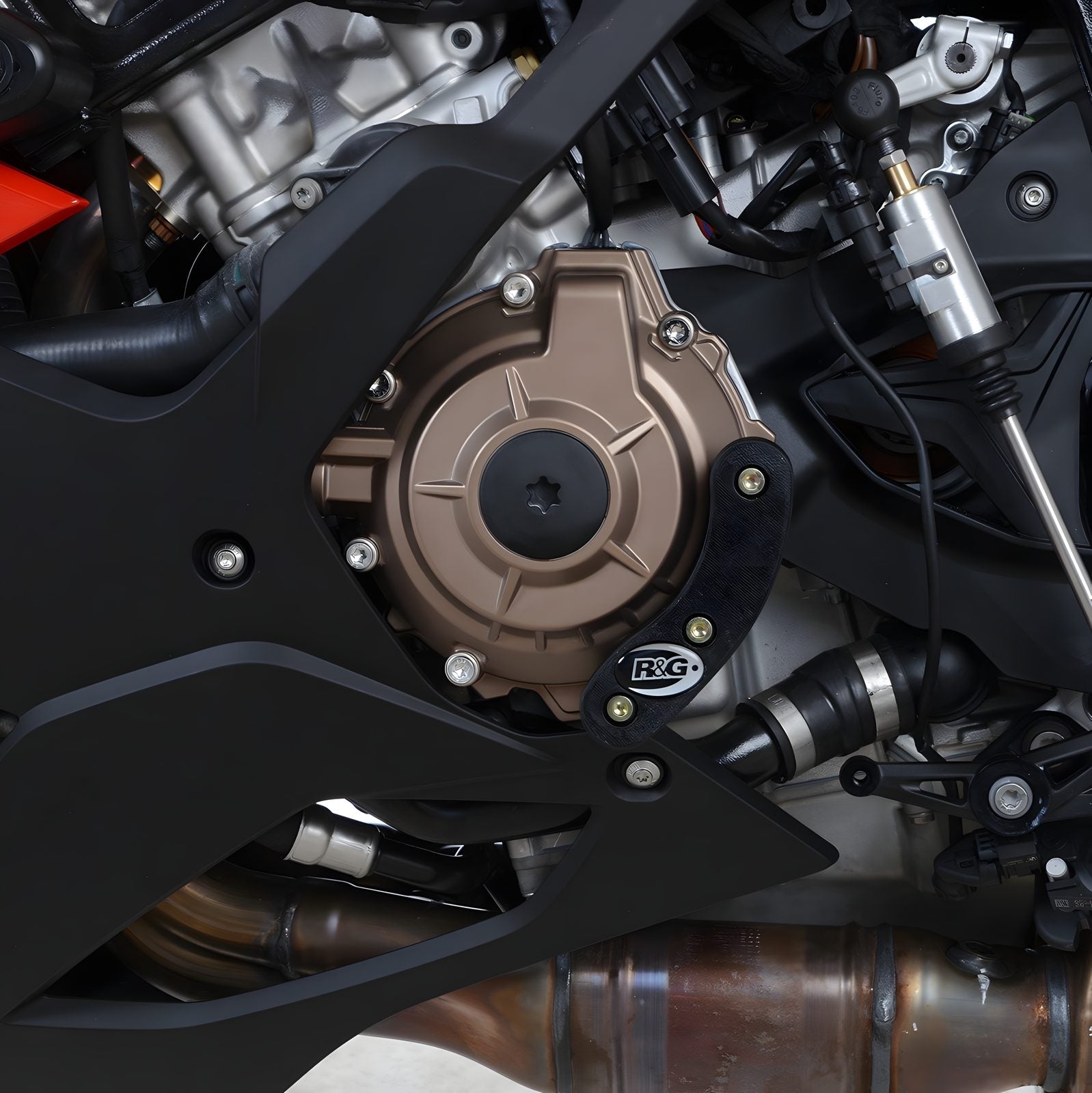 PROTEZIONE CARTER MOTORE R&G PER BMW S 1000 RR 2019 > 2023 NERO ECS0141BK