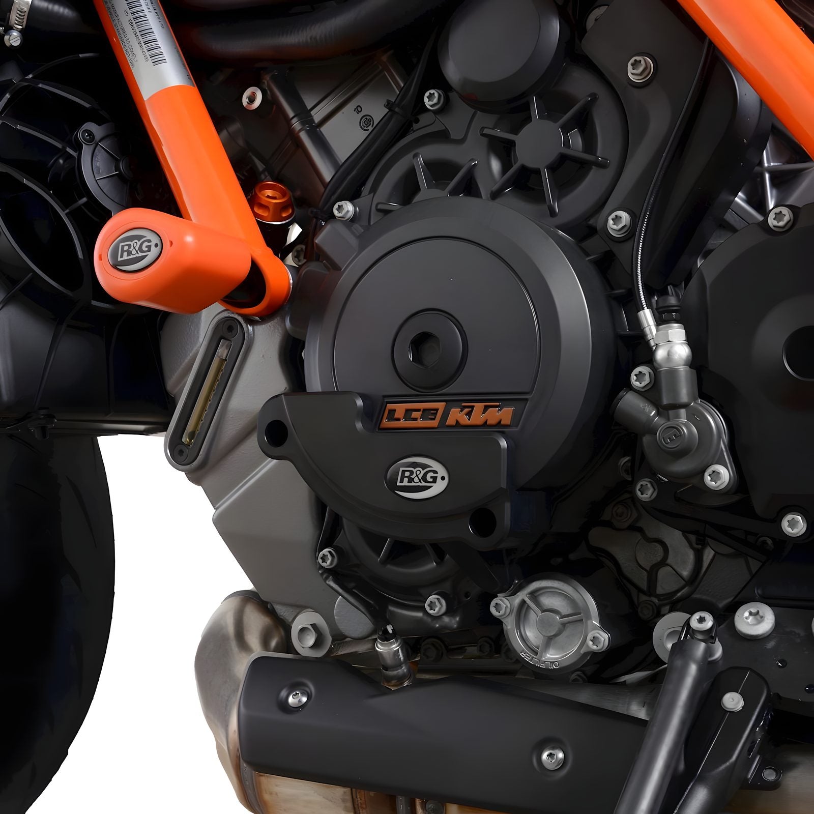 PROTEZIONE CARTER MOTORE R&G PER KTM 1290 SUPER DUKE R 2020 > 2024 SX NERO