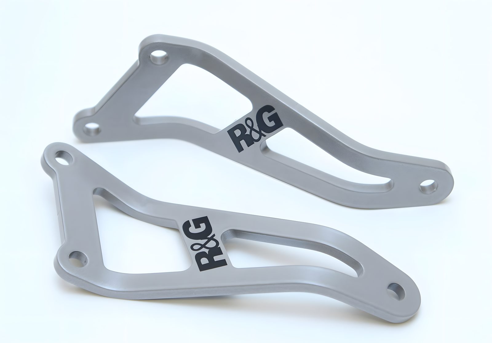 R&G GANCI PER SCARICO PER HONDA VTR1000 SP-2 ALL YEARS ARGENTO COPPIA