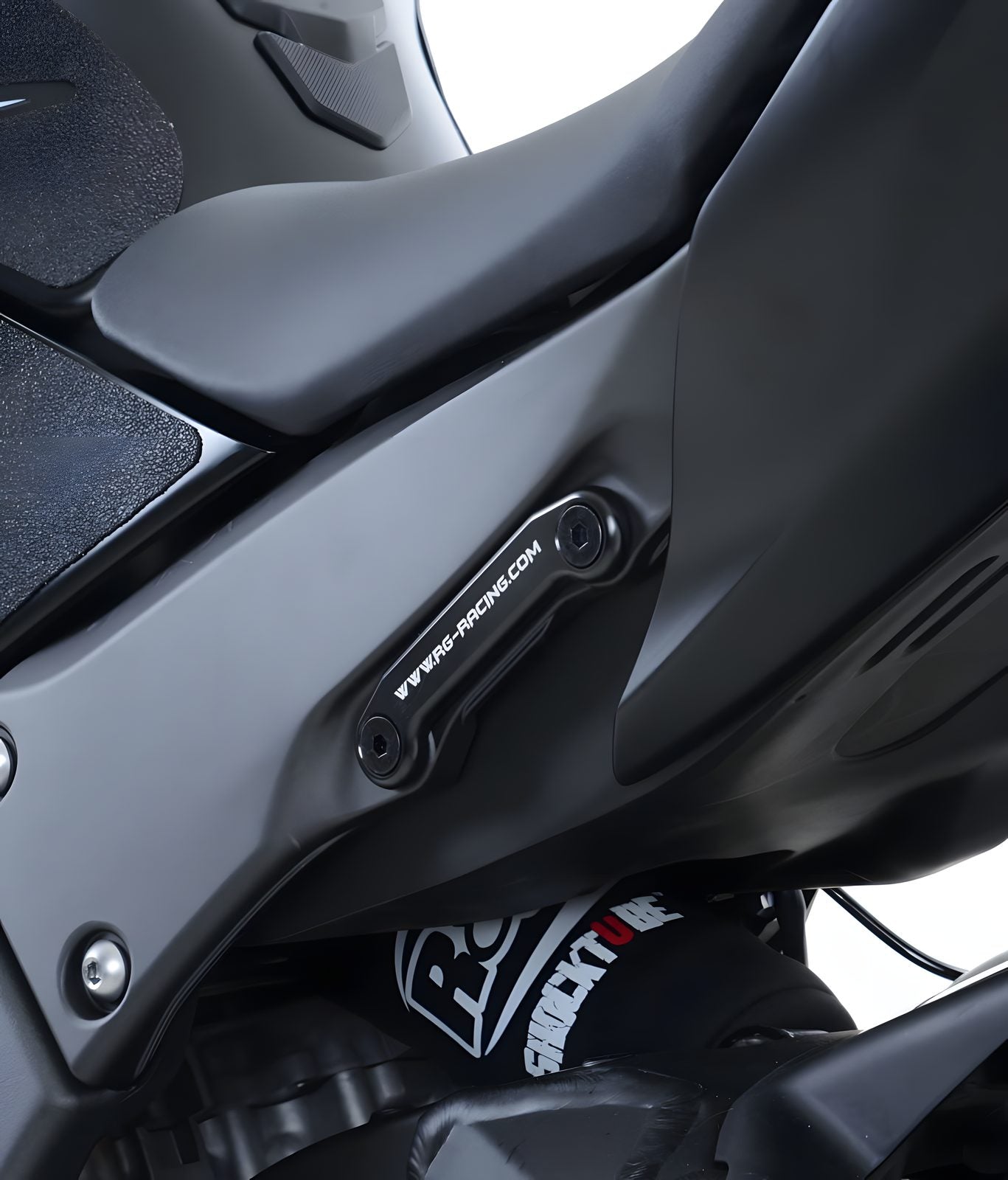 STAFFA SCARICO R&G PER KAWASAKI ZX 10 R NINJA 2011 > 2023 NERO KIT