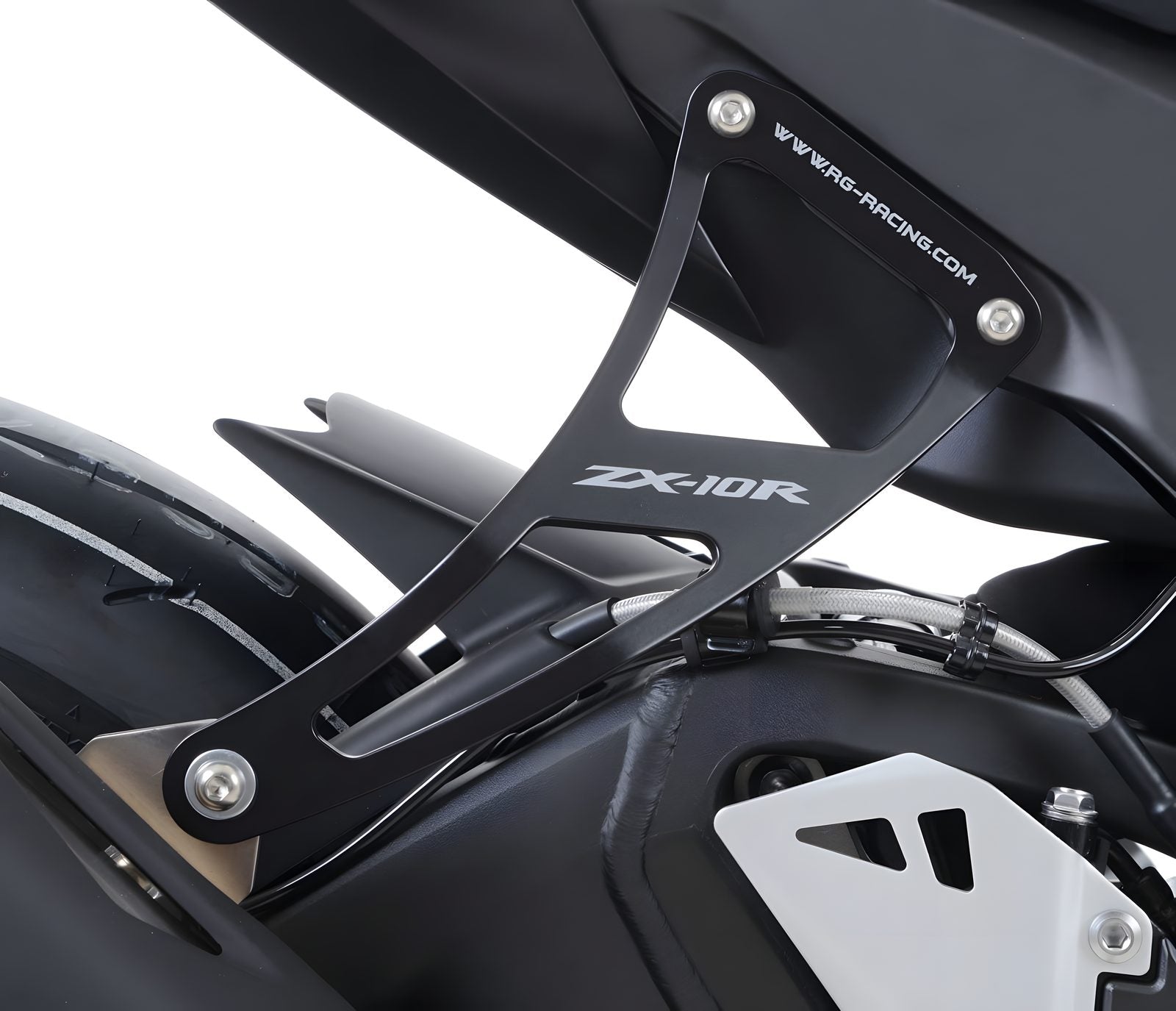 STAFFA SCARICO R&G PER KAWASAKI ZX 10 R NINJA 2011 > 2023 NERO UNICO