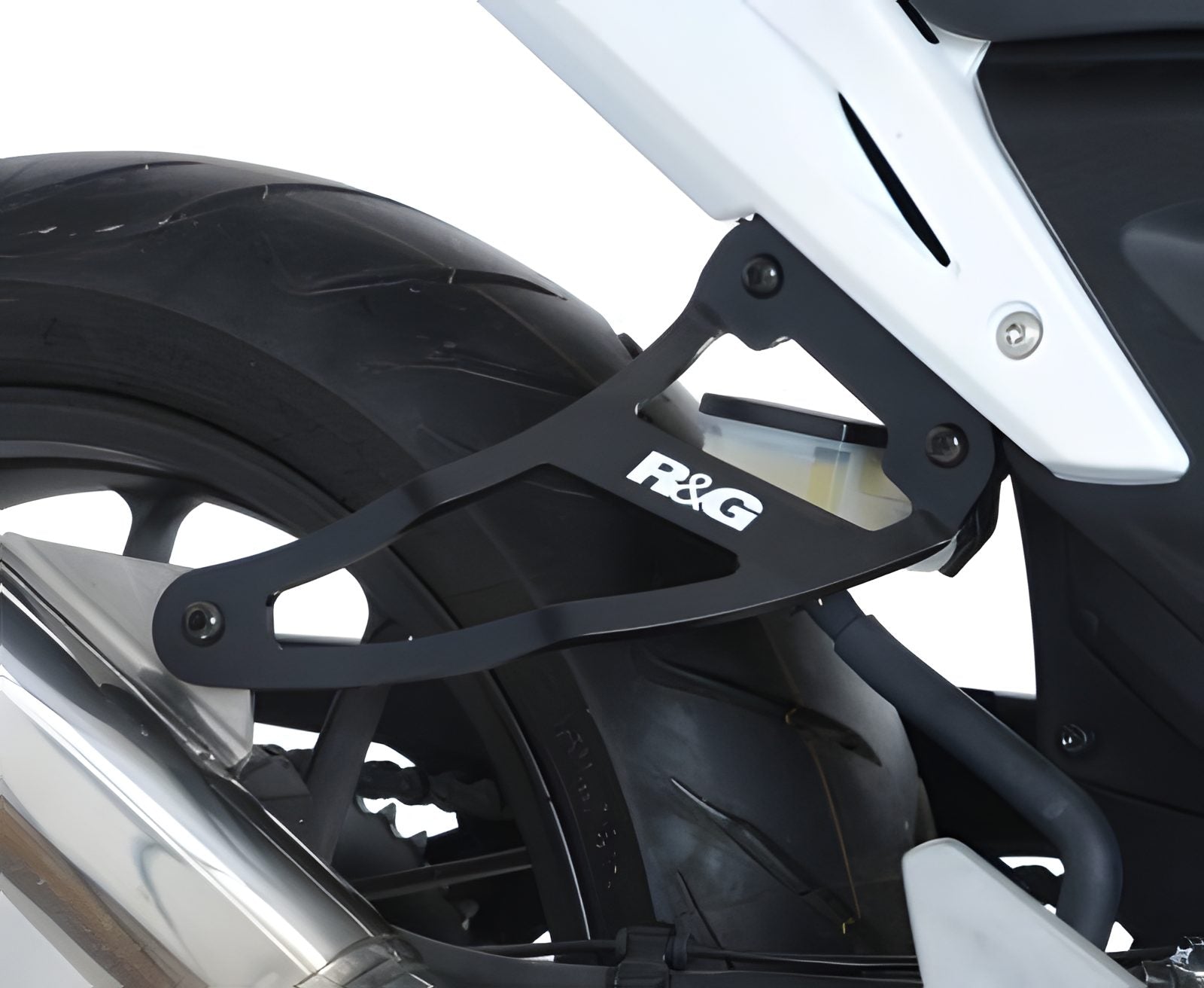 COPPIA STAFFA SCARICO R&G PER HONDA CBR 250 R 2011 > 2015 NERO EH0049BK