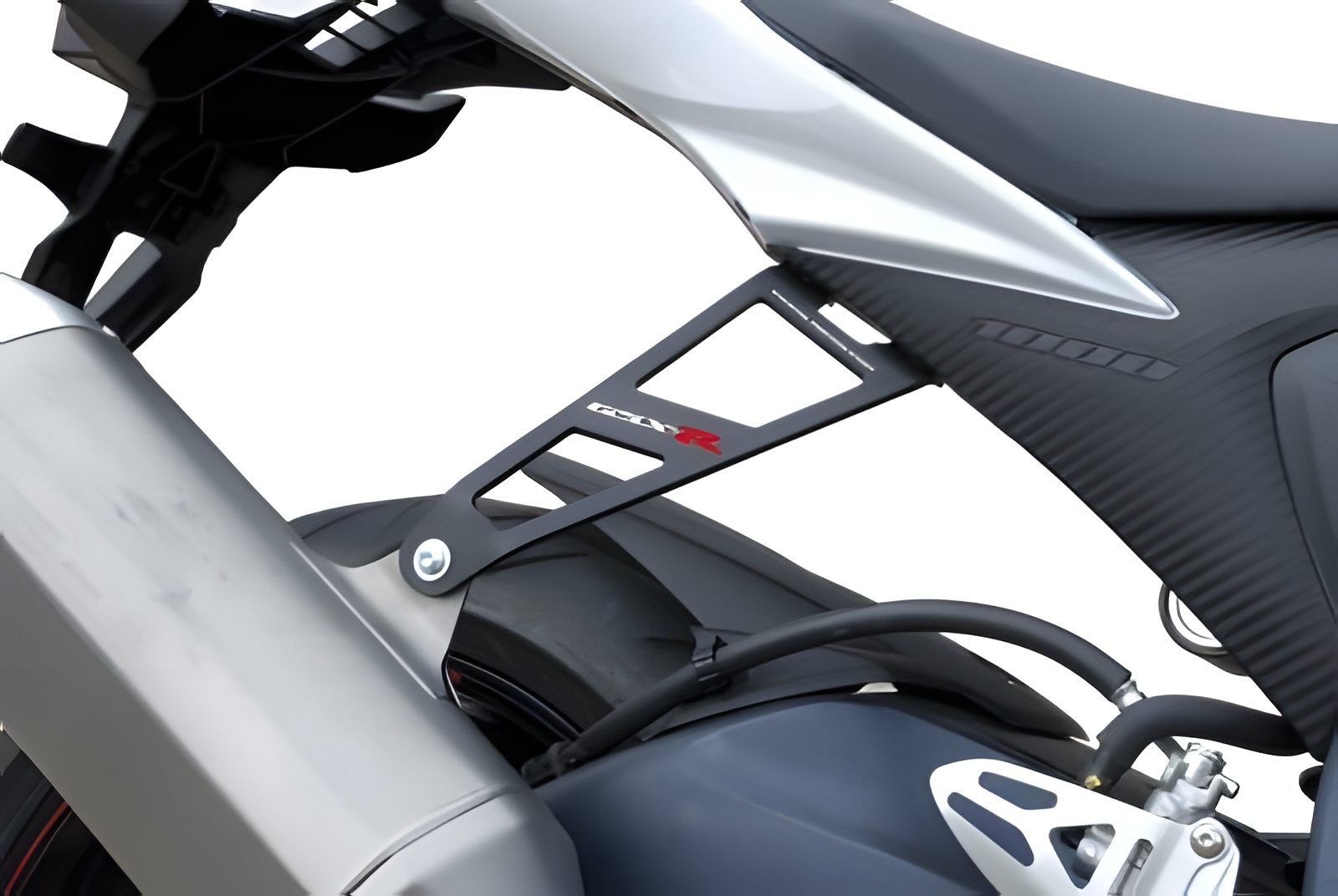 STAFFA SUPPORTO SCARICO R&G PER SUZUKI GSX-R 1000 2012 > 2016 NERO SINGOLO
