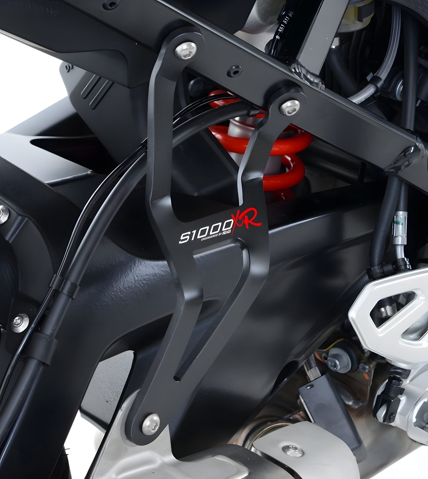 STAFFA SCARICO R&G PER BMW S 1000 XR 2015 > 2019 NERO KIT EH0064BKA