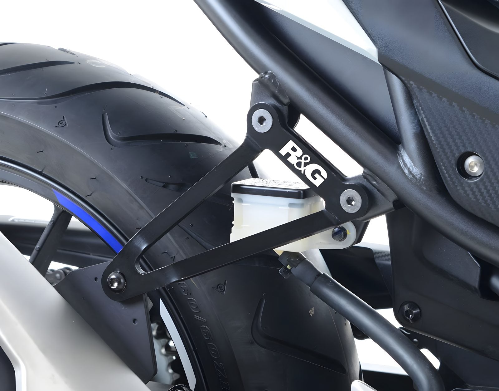 STAFFA PER SCARICO R&G COMPATIBILE PER HONDA CB 500 F 2016 > 2023 NERO EH0069BK