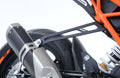STAFFA PER SCARICO R&G COMPATIBILE PER KTM 125 DUKE 2011 > 2023 NERO EH0079BK