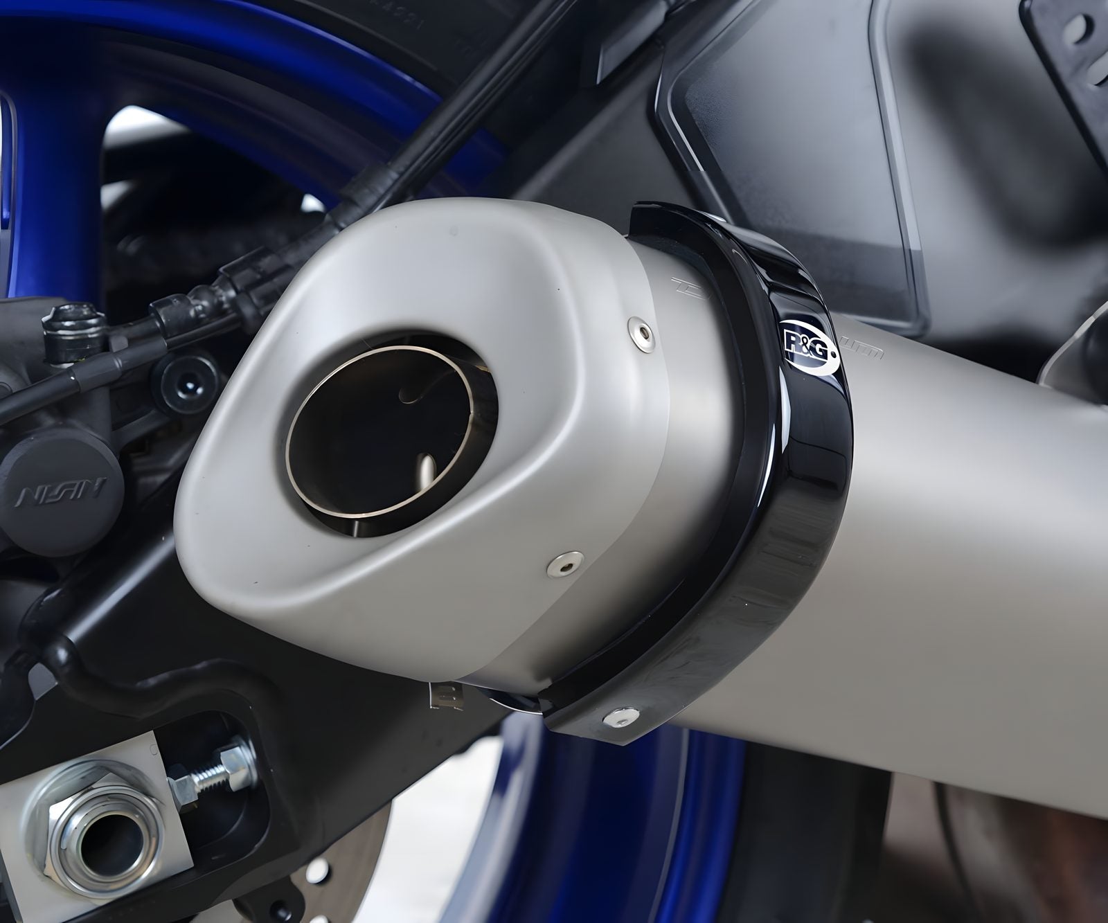 PROTEZIONE SILENZIATORE R&G PER YAMAHA YZF-R6 2017 > 2020 NERO EP0033BK
