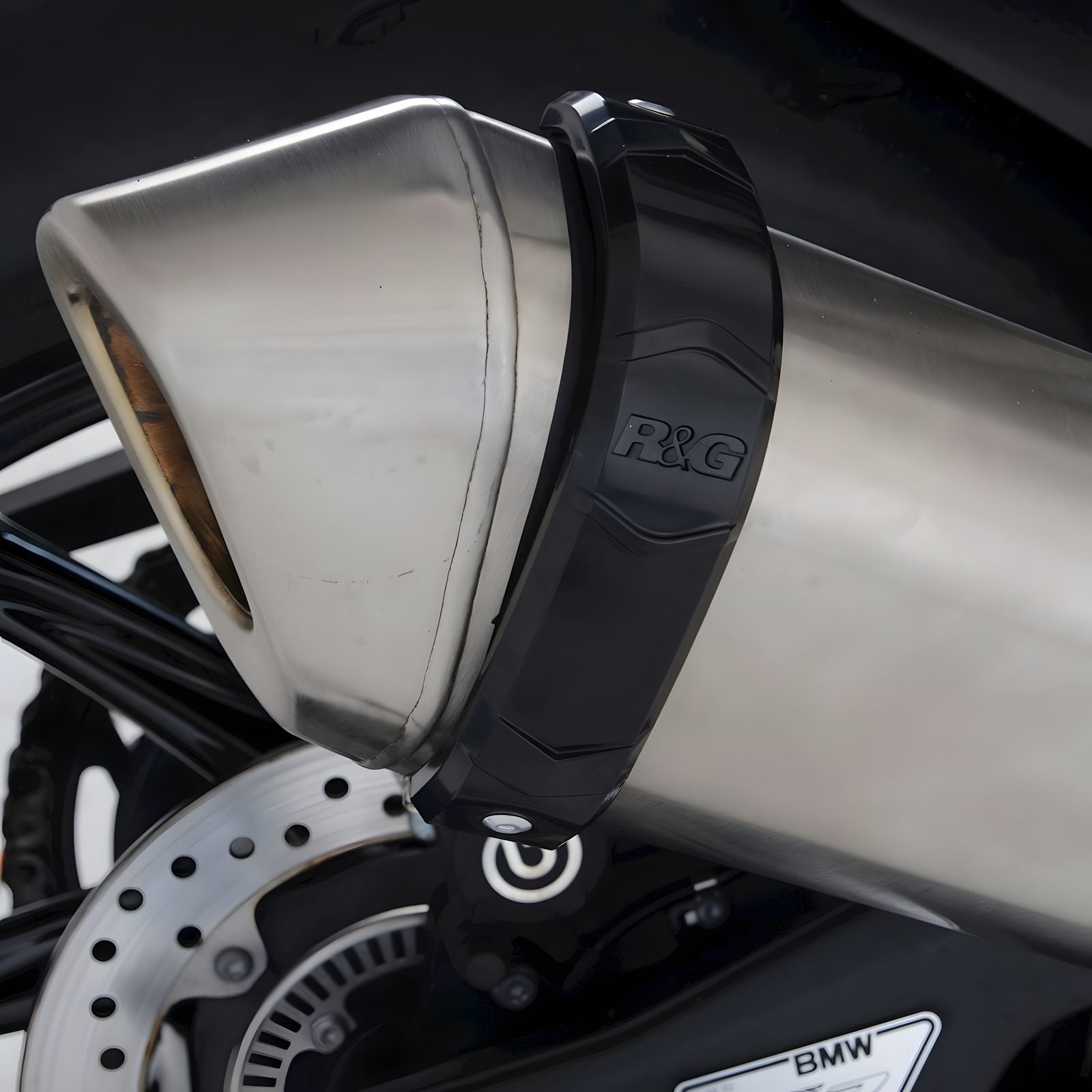 PROTEZIONE SILENZIATORE R&G PER BMW S 1000 RR 2019 > 2022 NERO EP0038BK