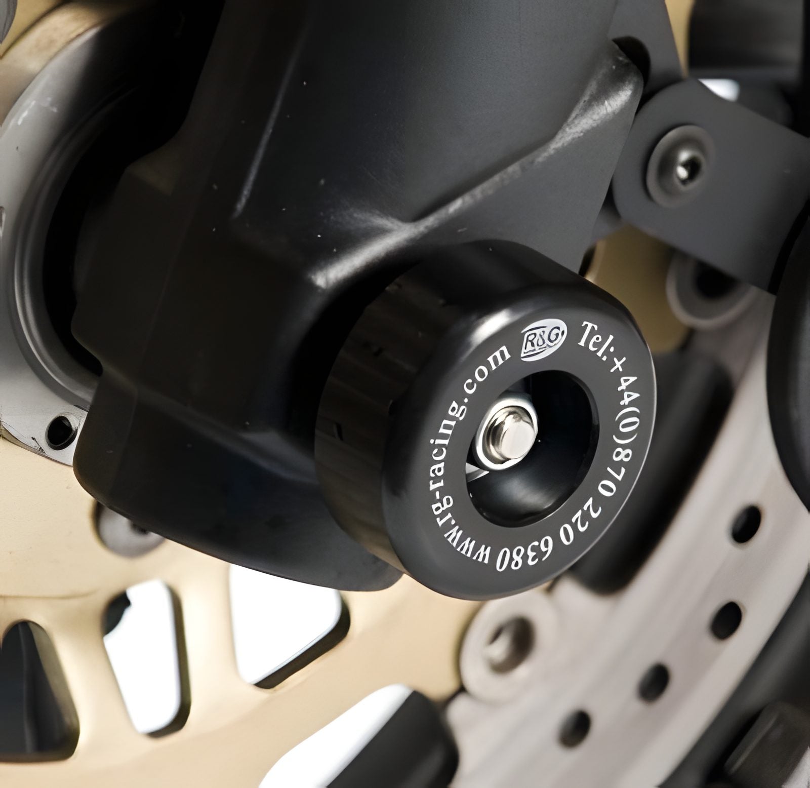 PROTEZIONI PERNO FORCELLA ANT. COPPIA R&G PER TRIUMPH SPRINT GT 2010 > 2018 NERO
