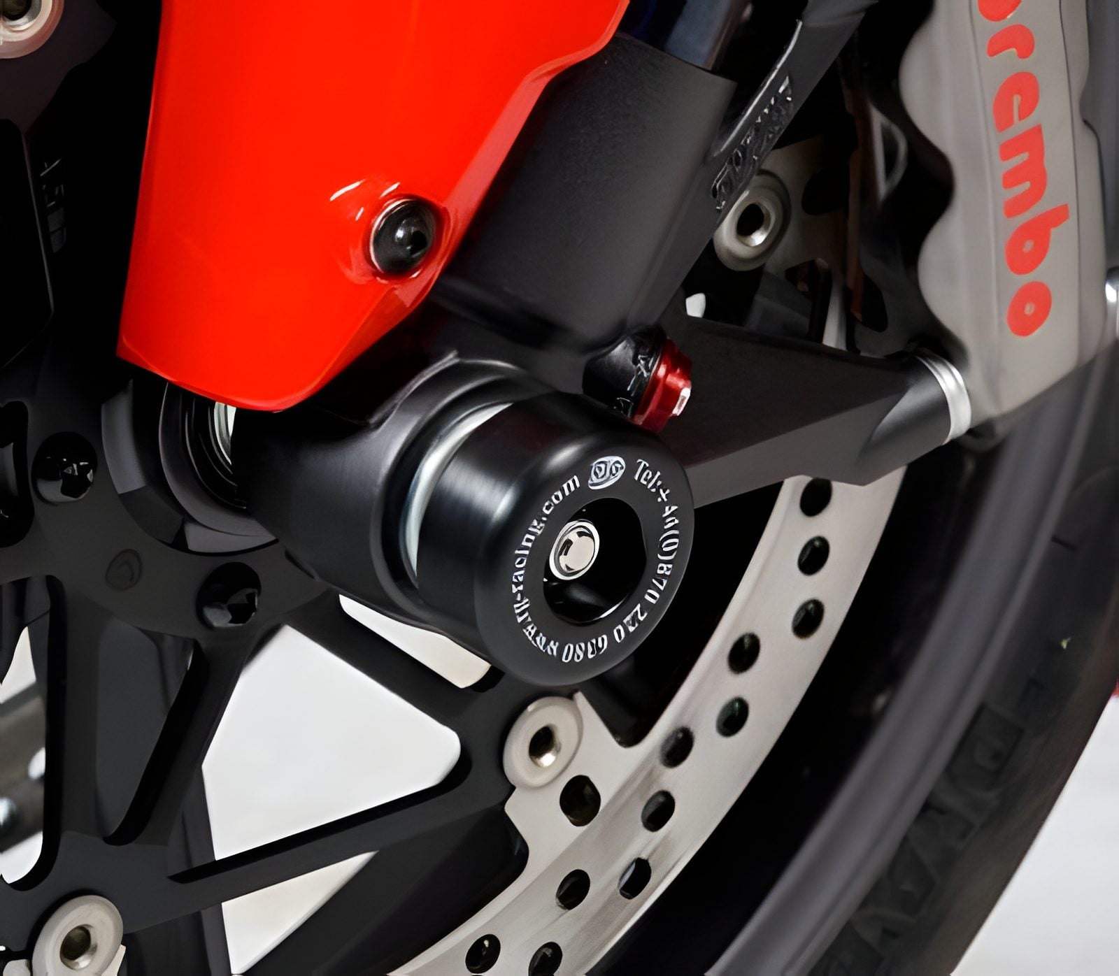 PROTEZIONI PERNO FORCELLA ANTERIORE COPPIA R&G PER DUCATI 1098 2007 > 2008 NERO