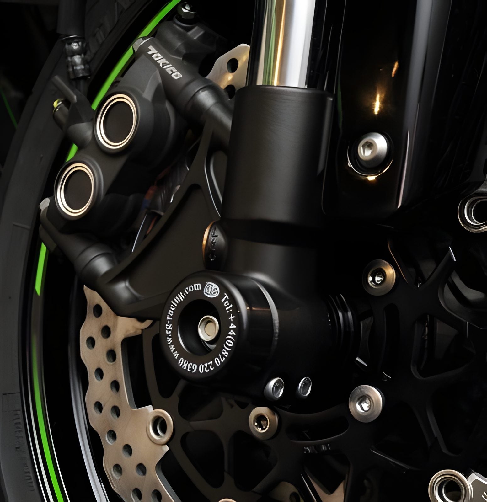 PROTEZIONI PERNO FORCELLA ANTERIORE COPPIA R&G PER KAWASAKI ZX-10R 2008 > 2015