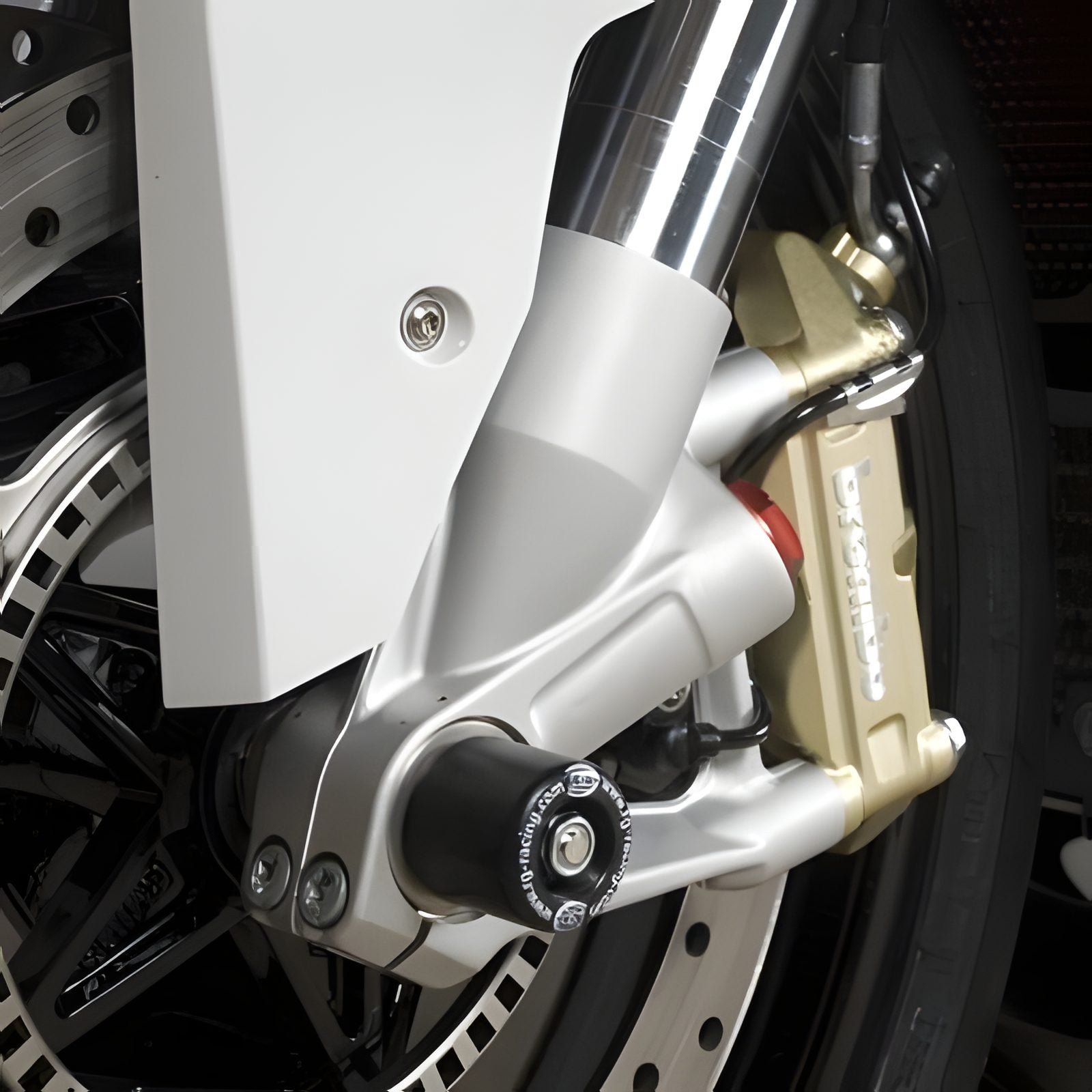 PROTEZIONI PERNO FORCELLA ANT. COPPIA R&G PER BMW HP4 2013 > 2014 NERO FP0093BK