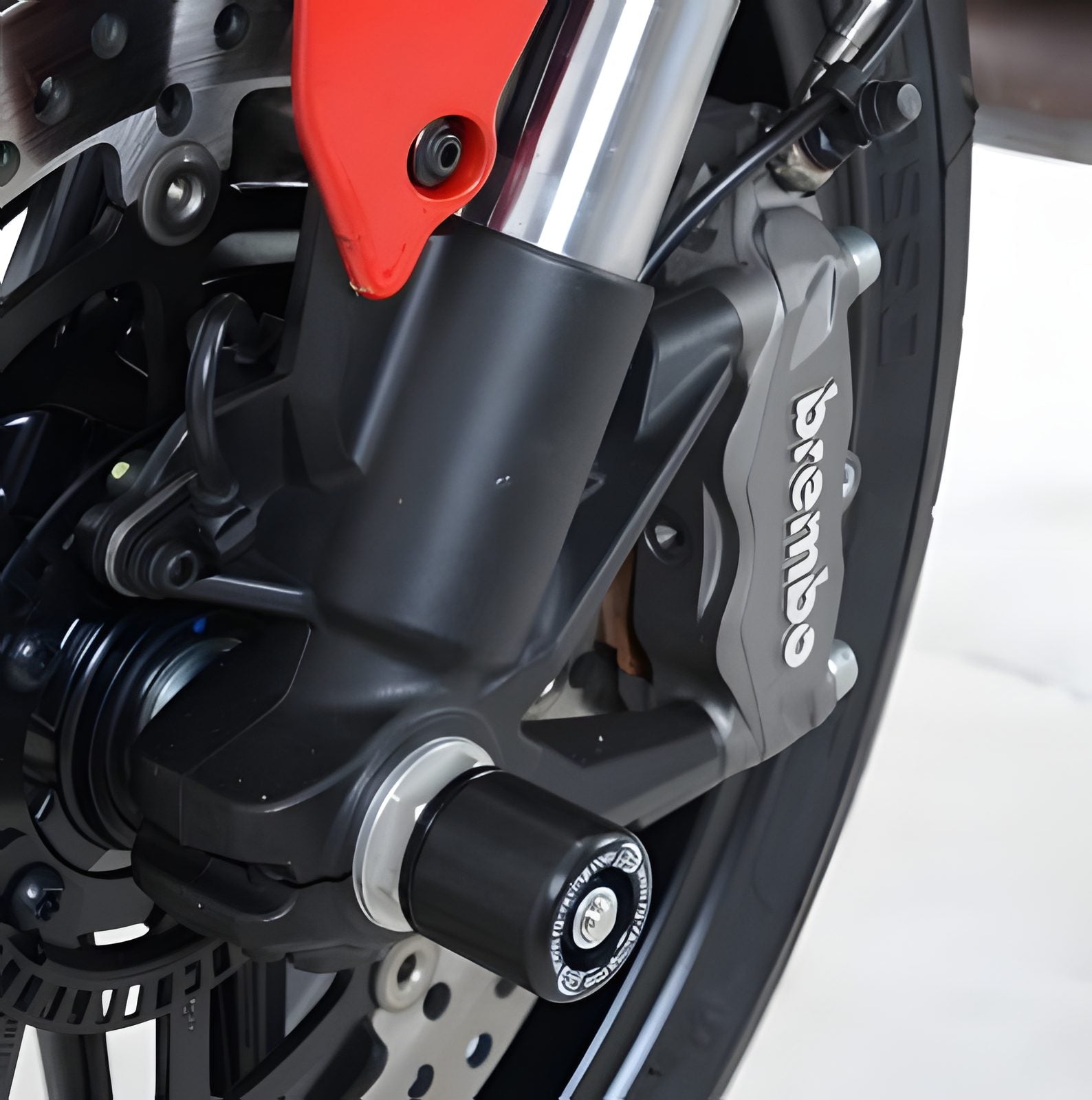 PROTEZIONI PERNO FORCELLA ANTERIORE SMALL COPPIA R&G PER DUCATI NERO FP0097BK