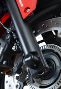 PROTEZIONI PERNO FORCELLA ANTER. COPPIA R&G PER HONDA CBR 300 R 2014 > 2020 NERO