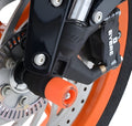 PROTEZIONI PERNO FORCELLA COPPIA R&G PER KTM 200 DUKE 2012 > 2021 NERO FP0106BK